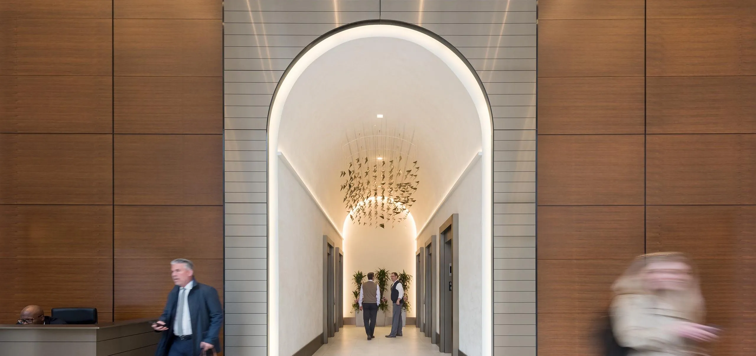 Interior hallway entry to 116 Huntington Avenue