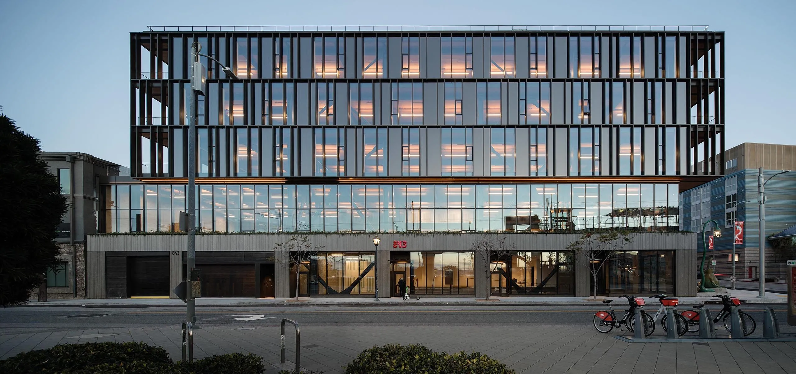 View of multistory office from the street