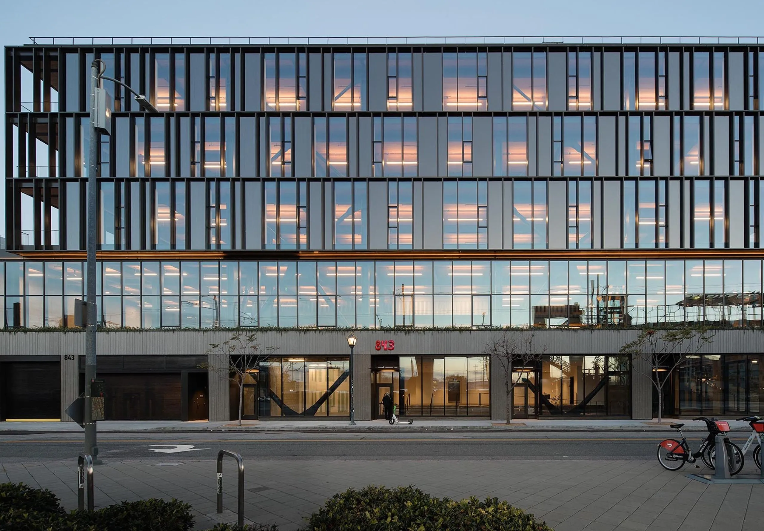 View of multistory office from the street