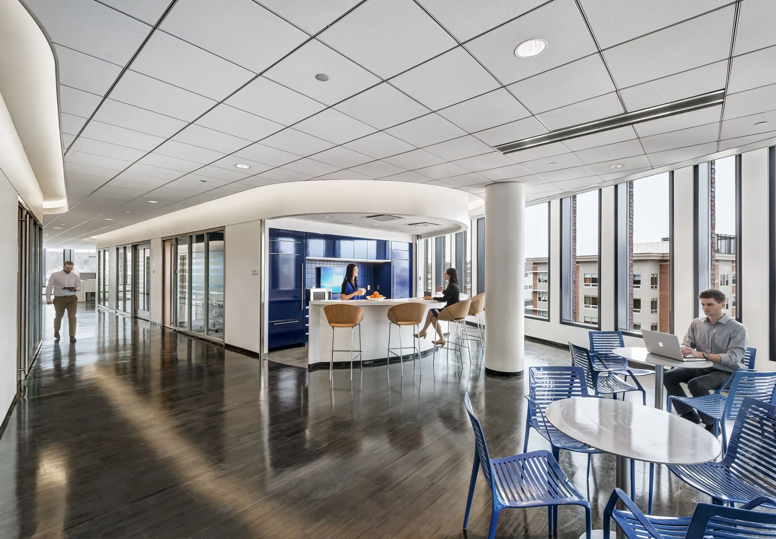 Interior kitchen and seating area