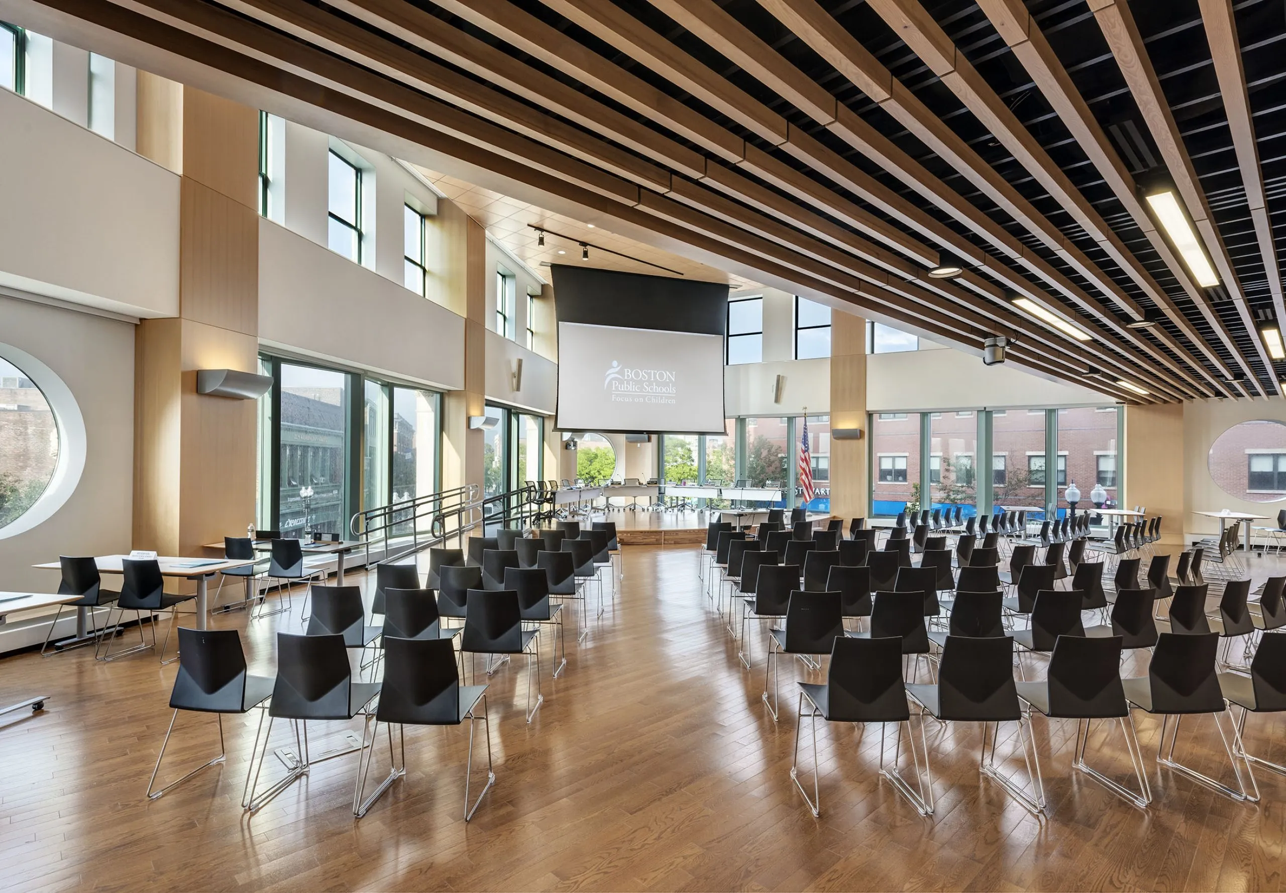 Conference room with projector