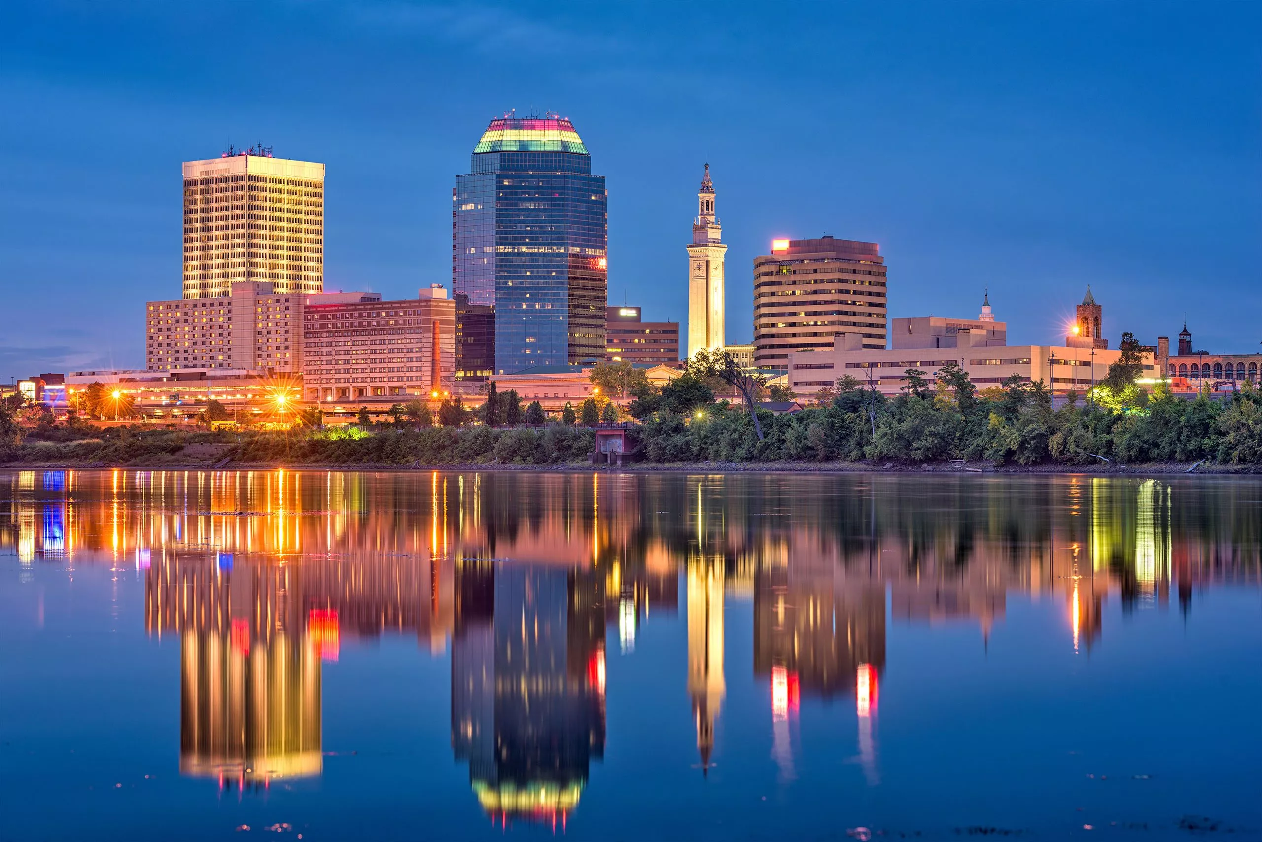 Skyline of Springfield Massachusetts