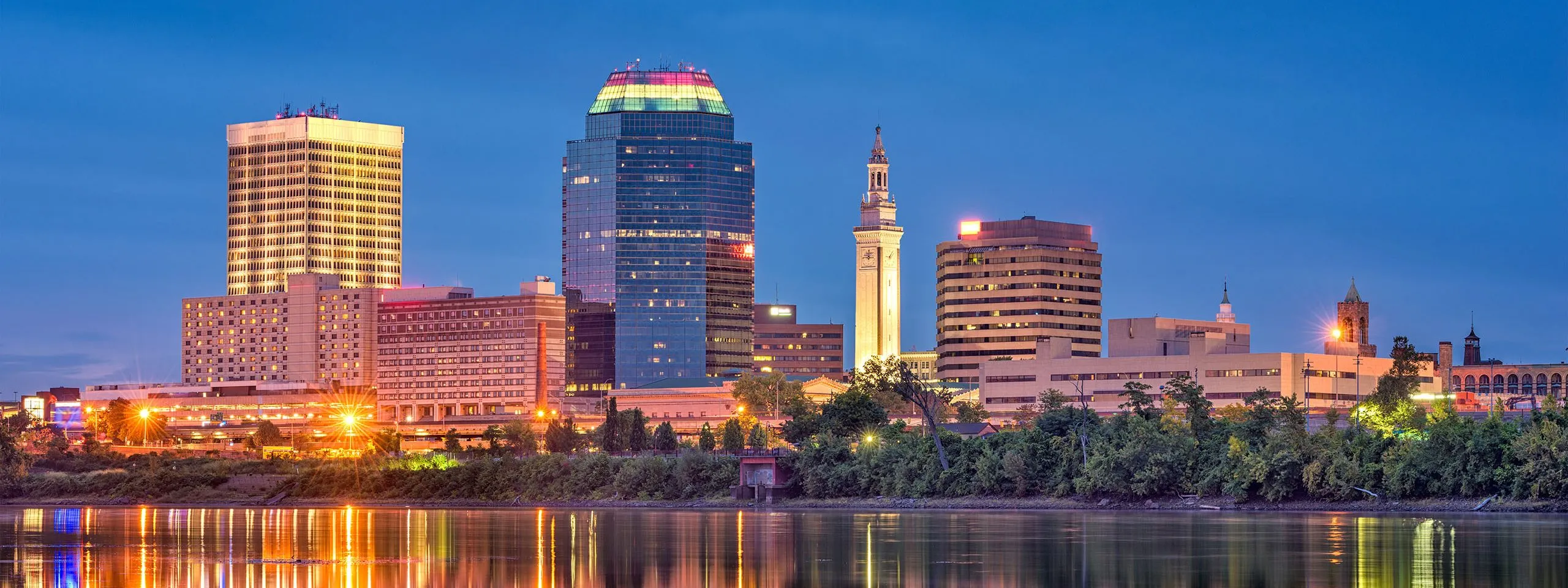 Skyline of Springfield Massachusetts