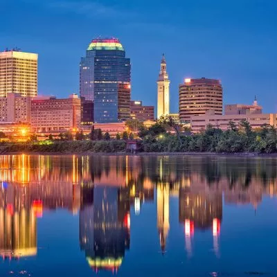 Skyline of Springfield Massachusetts