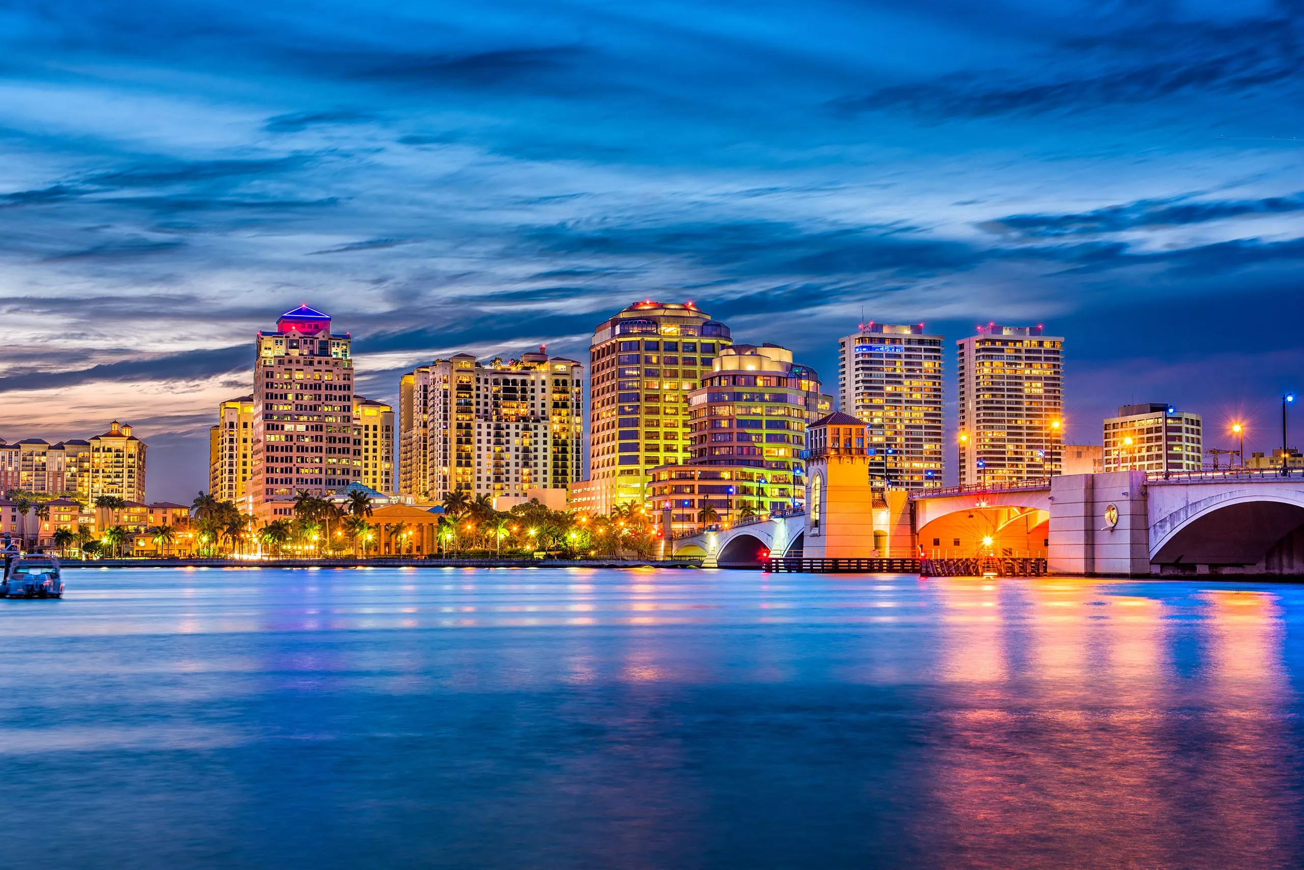 Skyline of West Palm Beach Florida