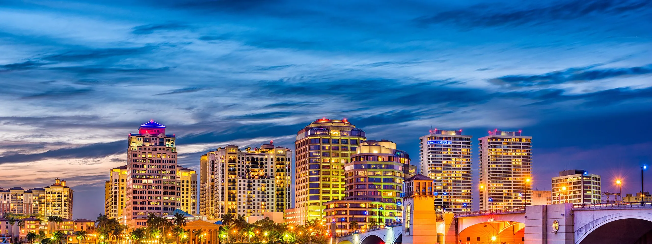 Skyline of West Palm Beach Florida