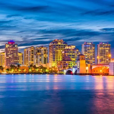 Skyline of West Palm Beach Florida