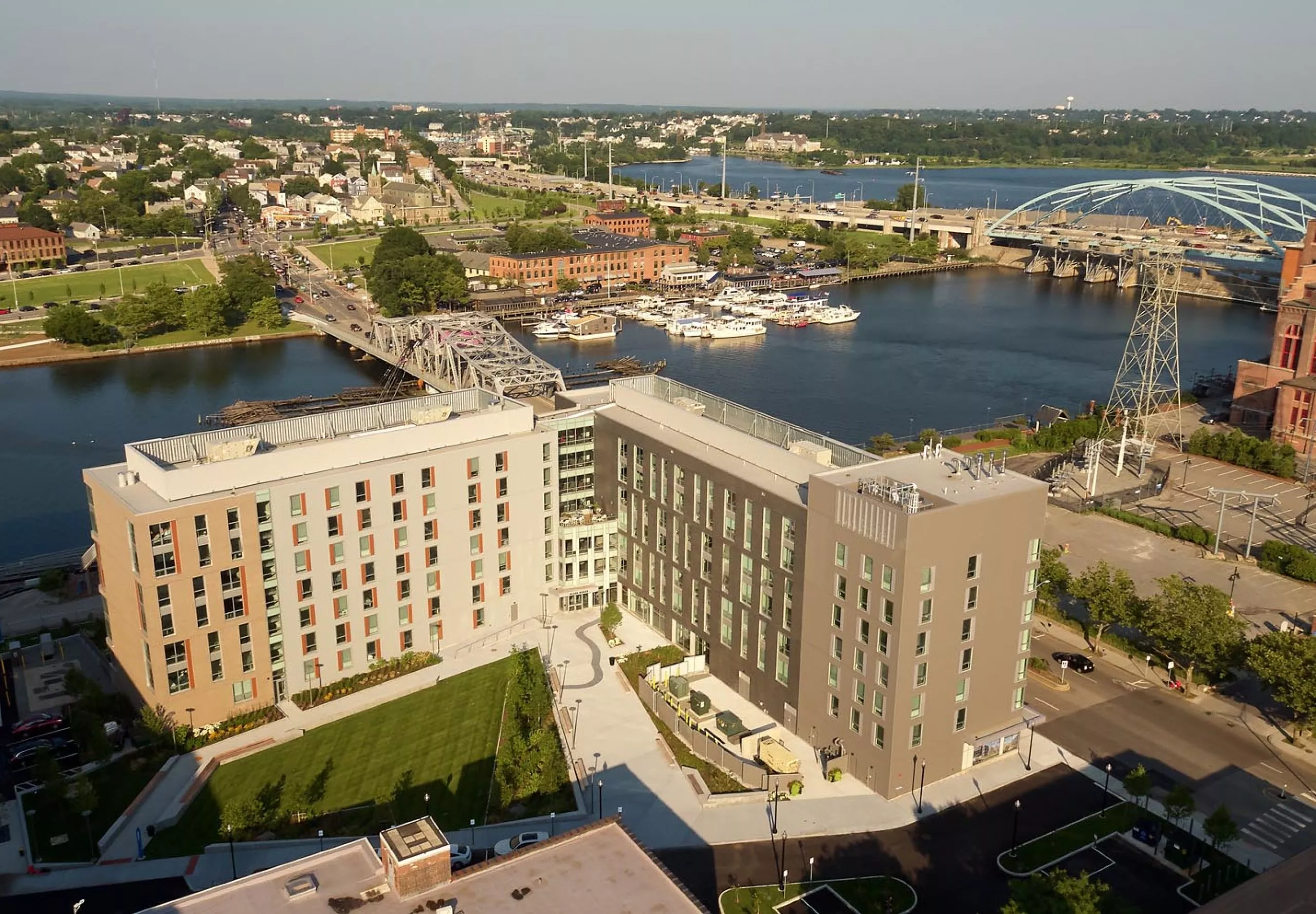 Aerial view of Wexford Science + Technology River House