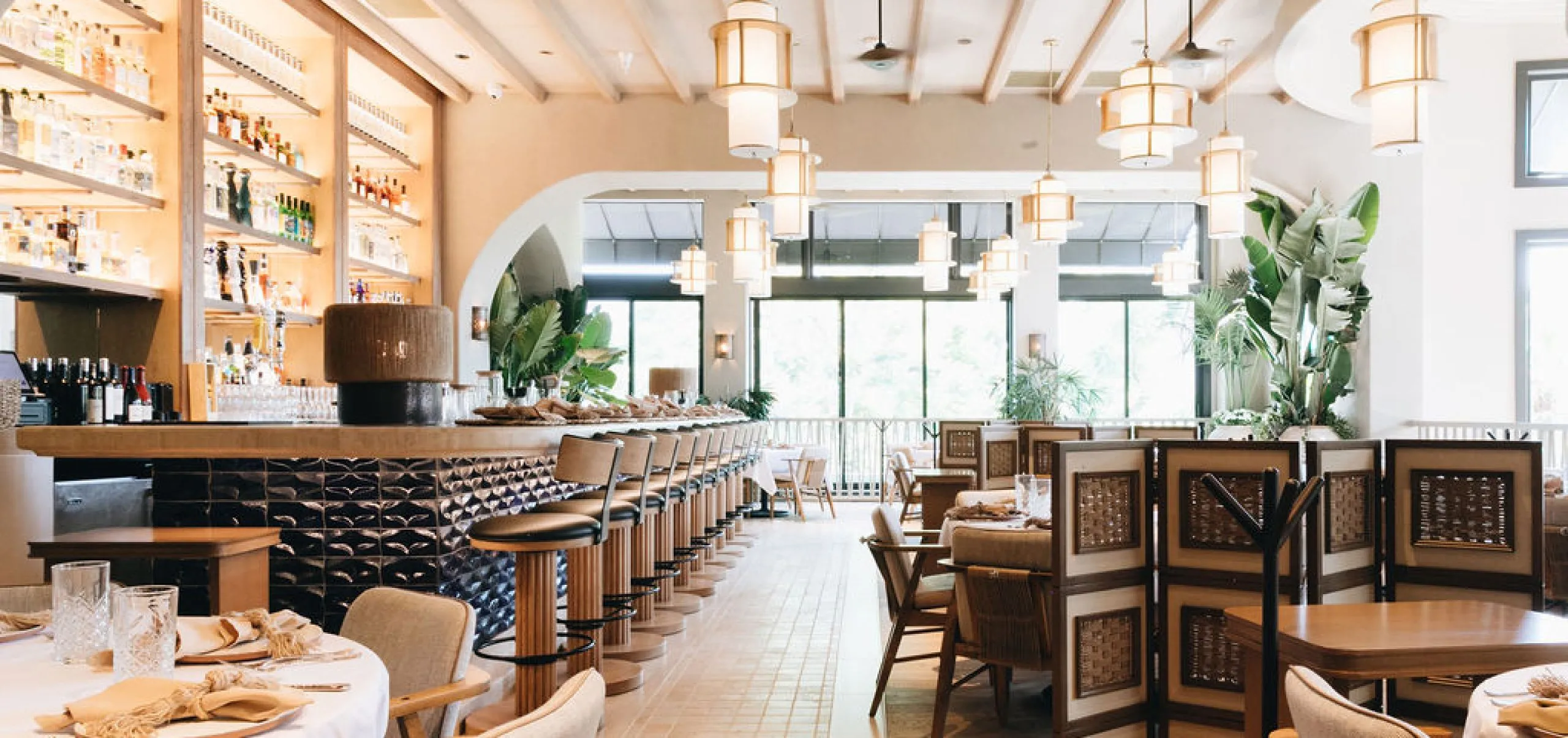 interior view of Alma dining room and bar