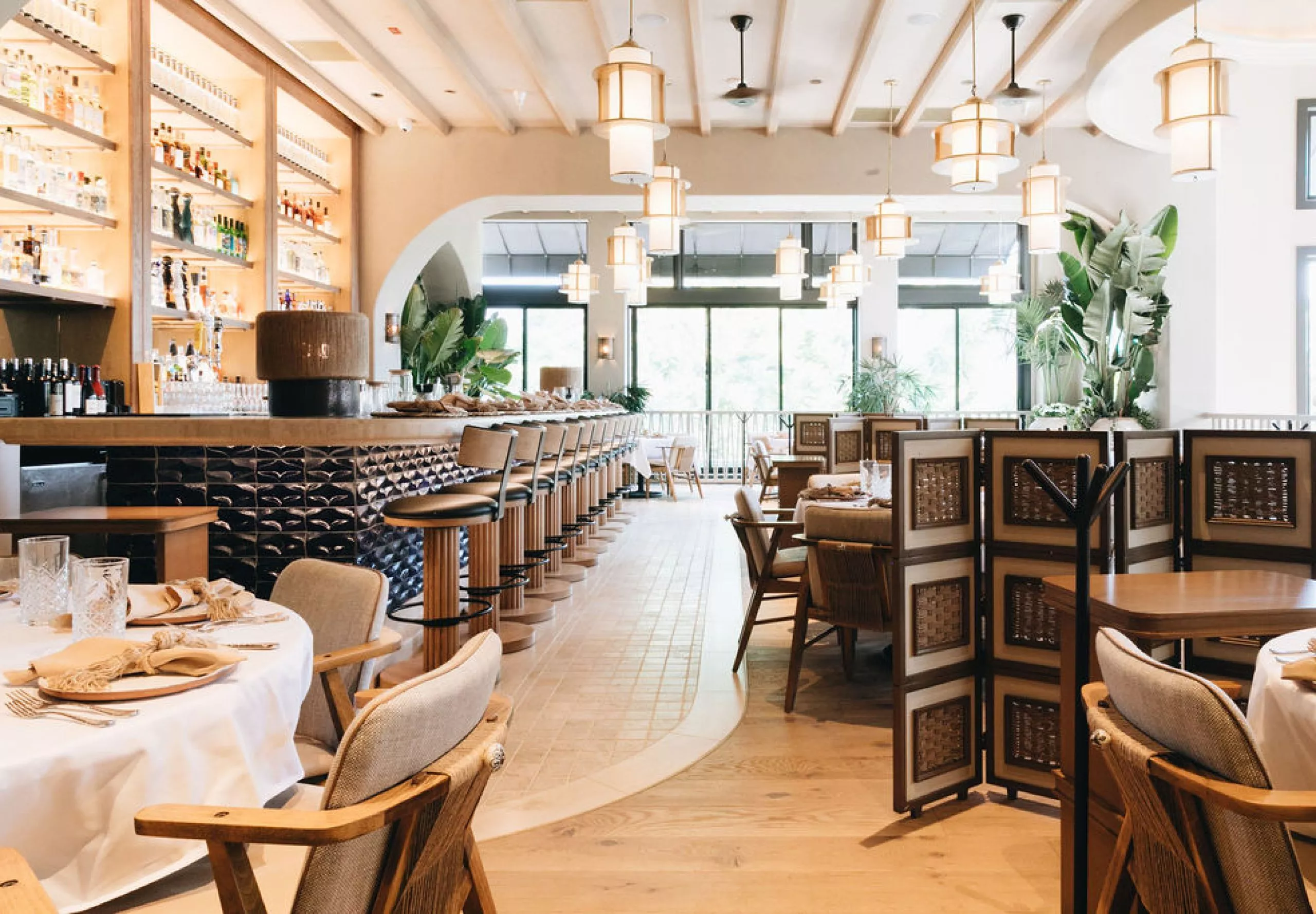 interior view of Alma dining room and bar