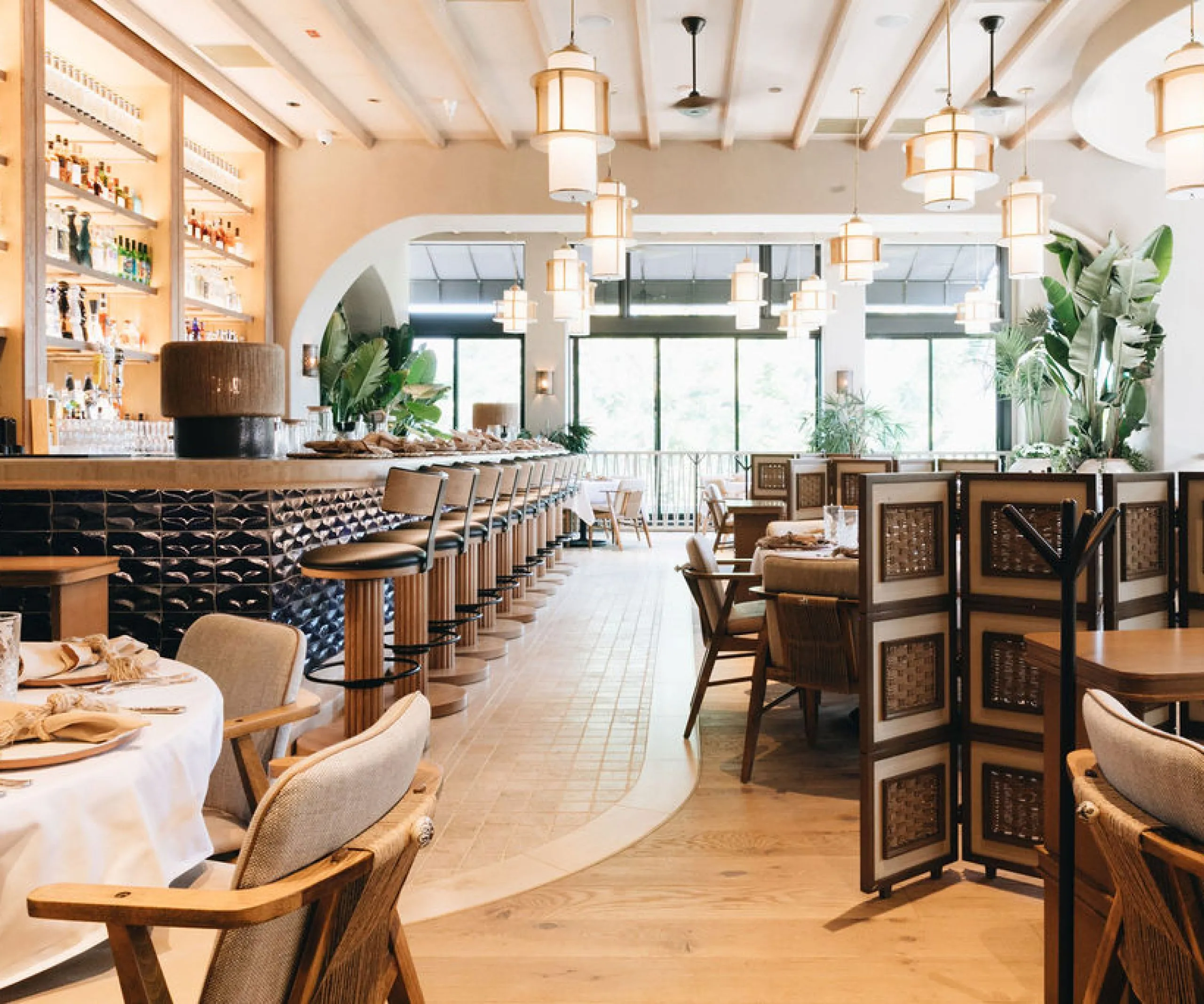 interior view of Alma dining room and bar