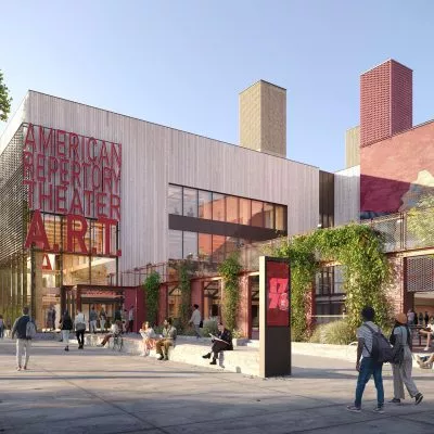 exterior rendering of the American Repertory Theatre building