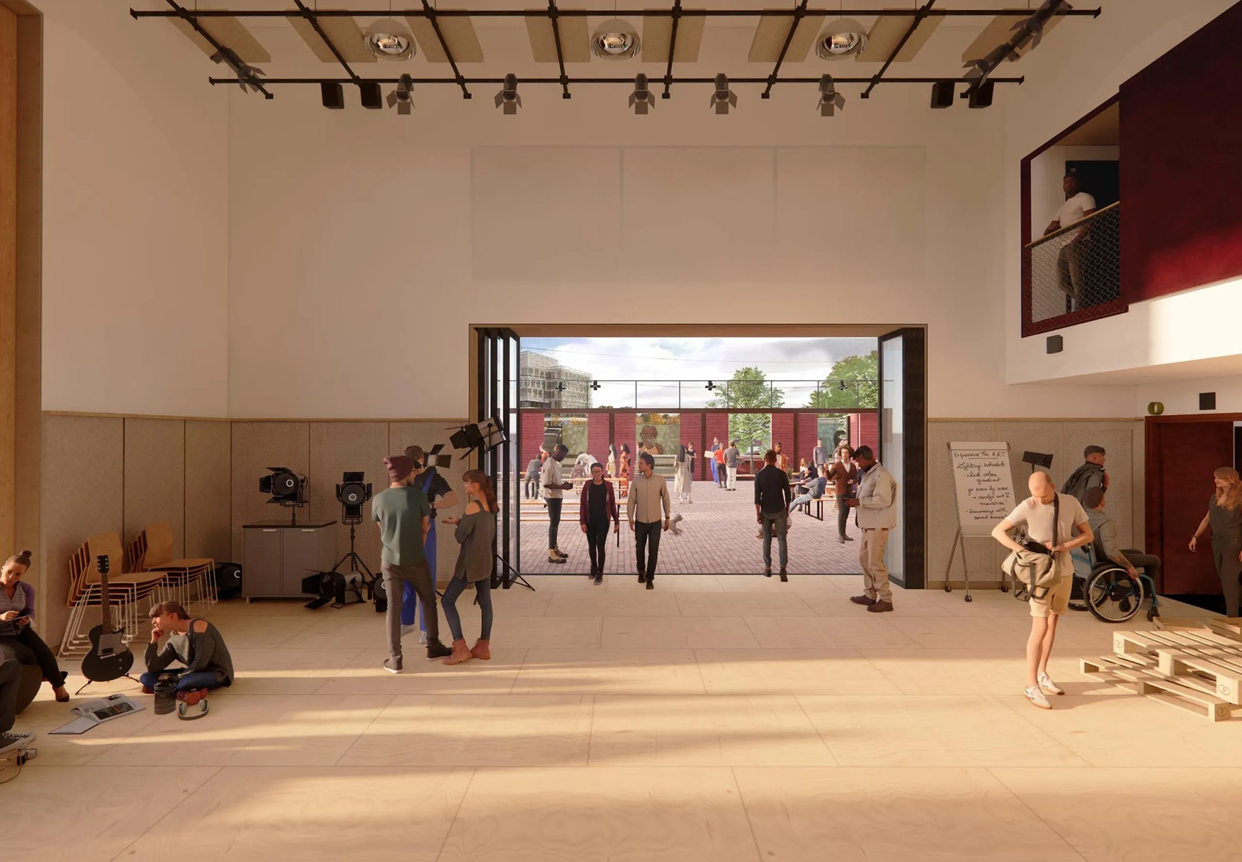 interior rendering of the American Repertory Theatre