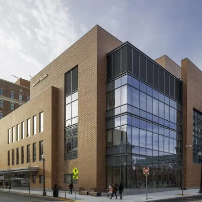 Exterior view of the Boston Medical Center building