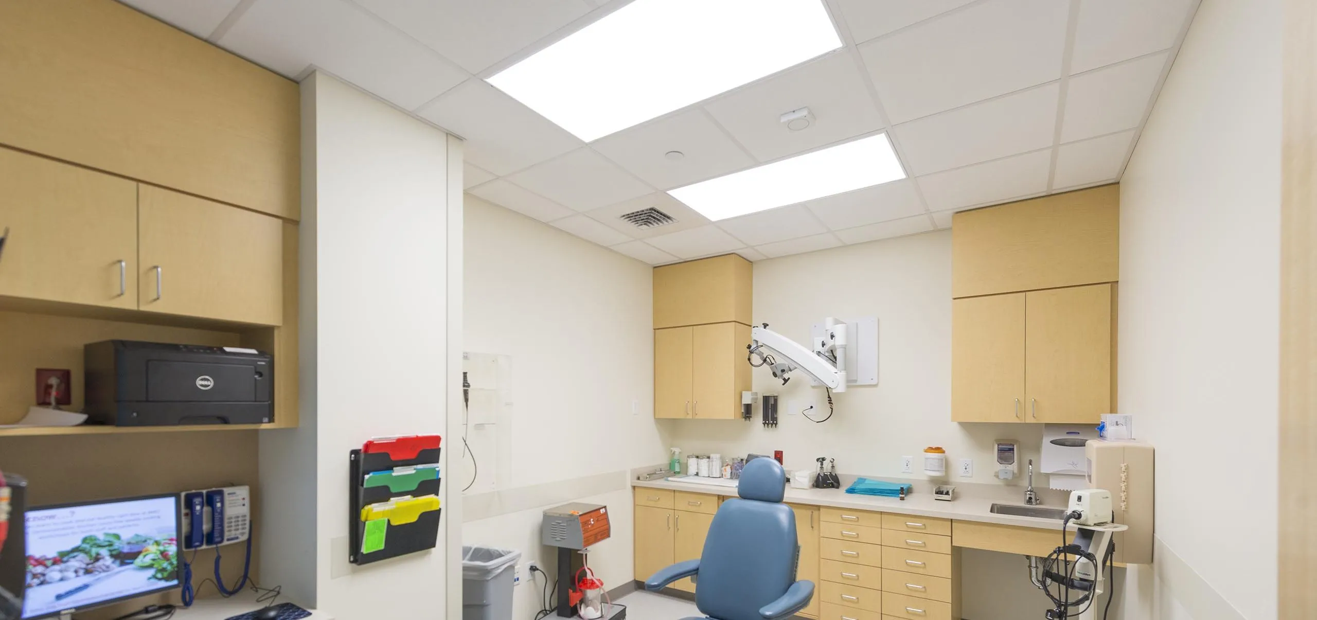 Interior view of examine room at Boston Medical Cetner