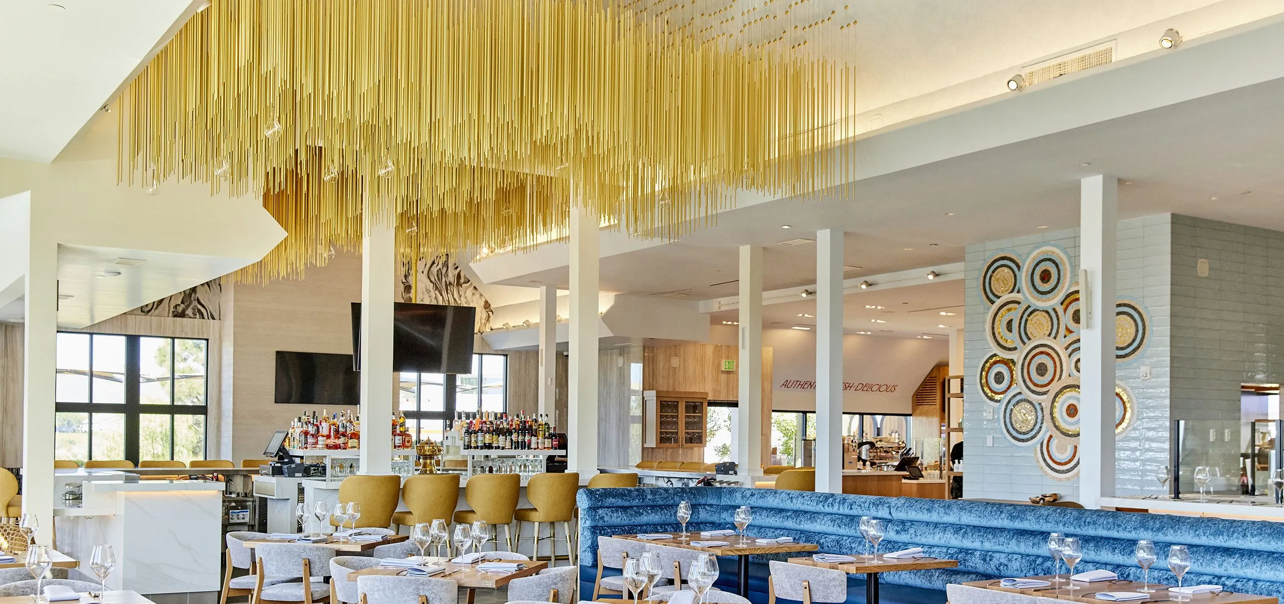 interior view of Bottega Angelina dining room