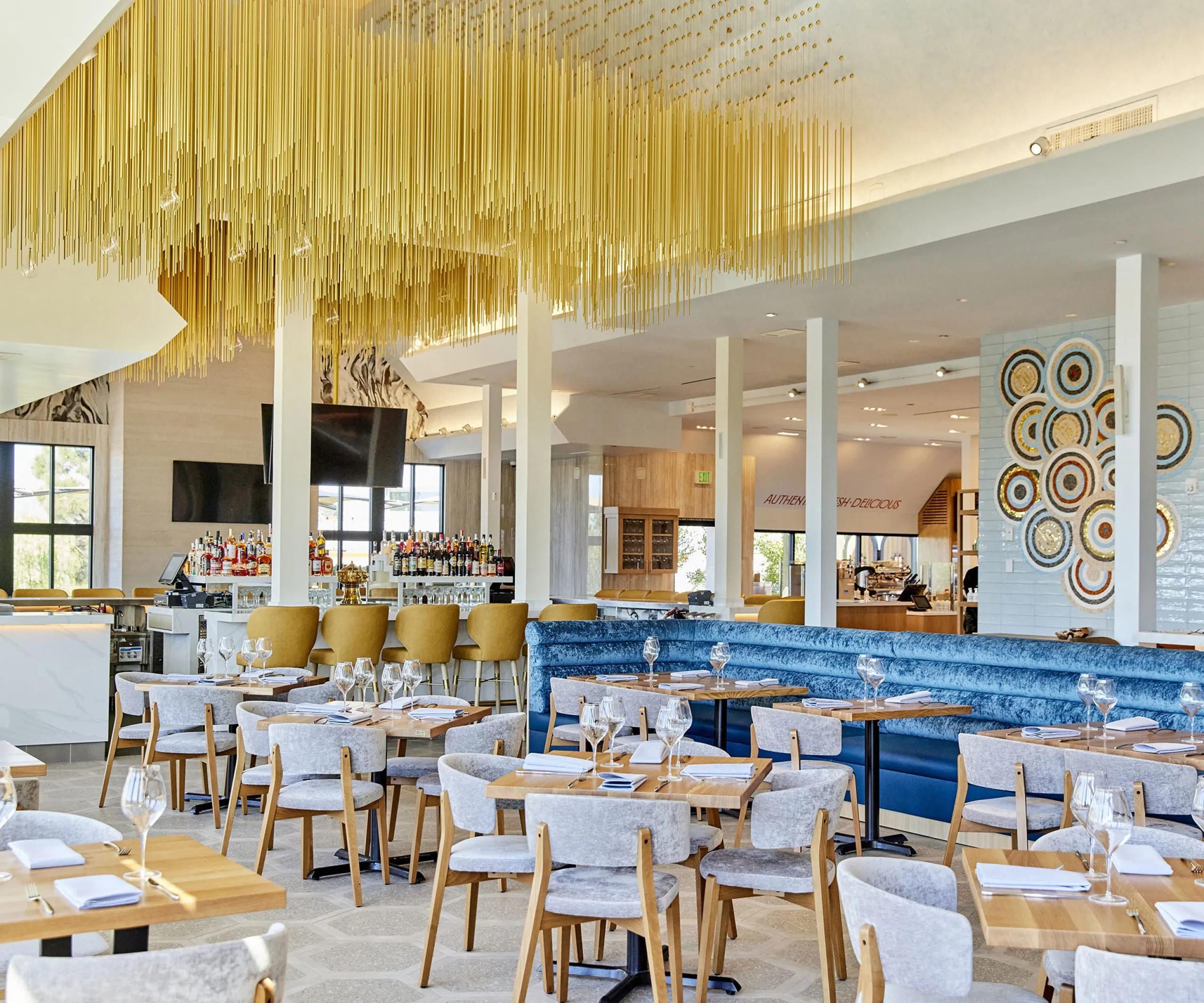 interior view of Bottega Angelina dining room