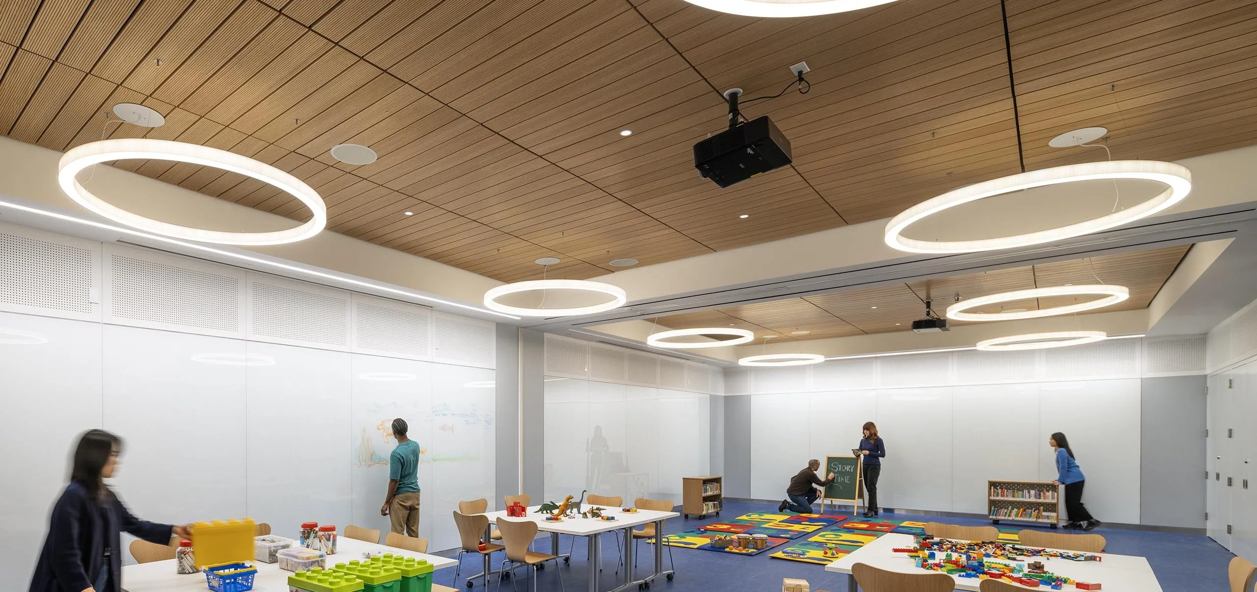 Indoor place space with toys at Sunset Park Library