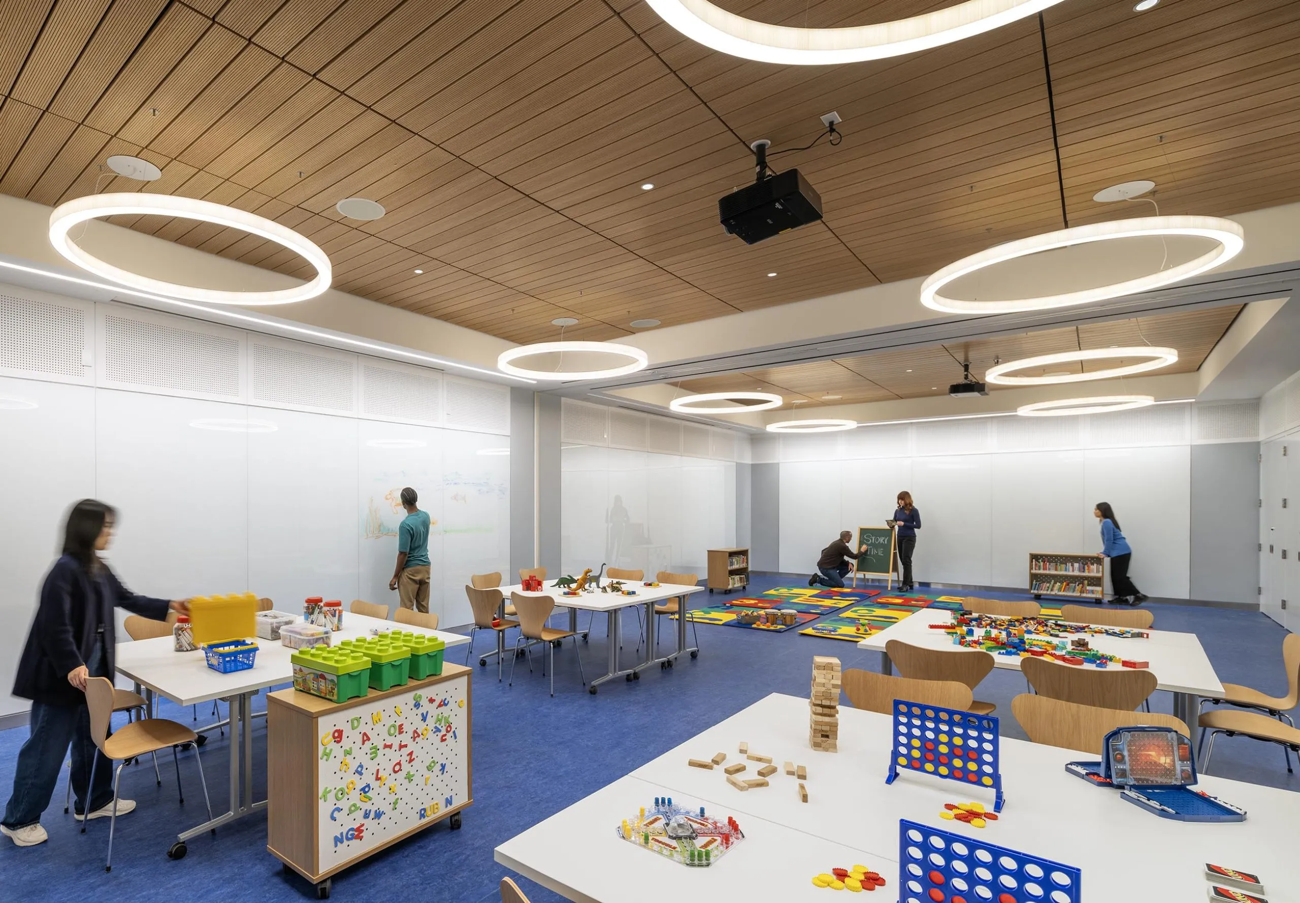 Indoor place space with toys at Sunset Park Library