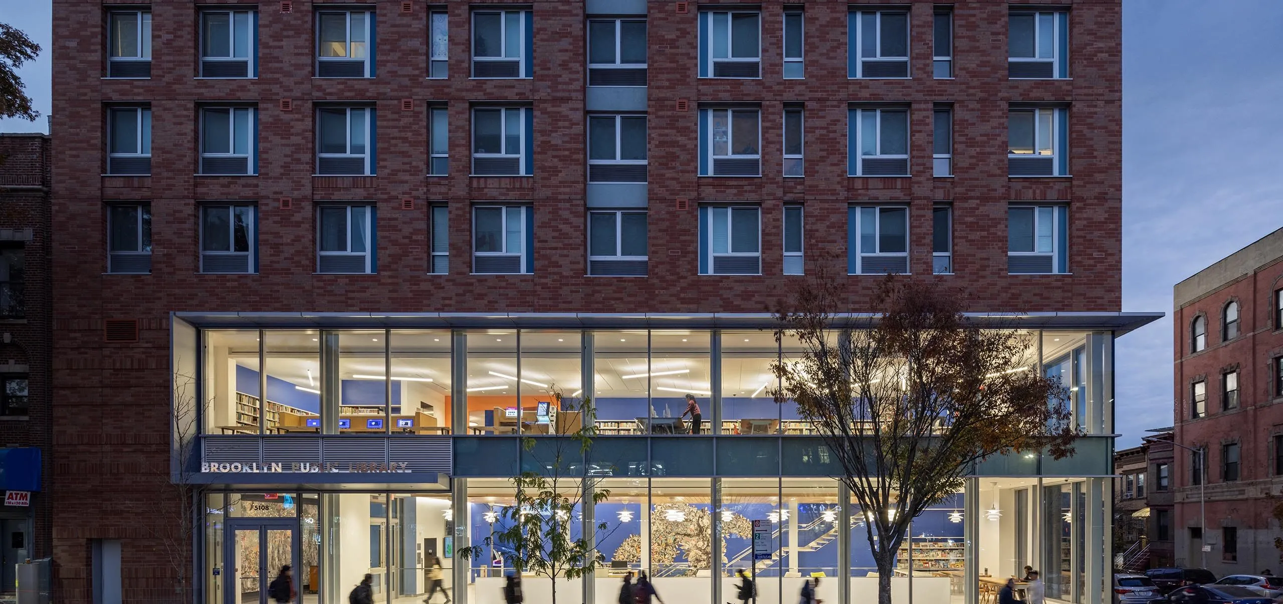 Exterior of Sunset Park Library