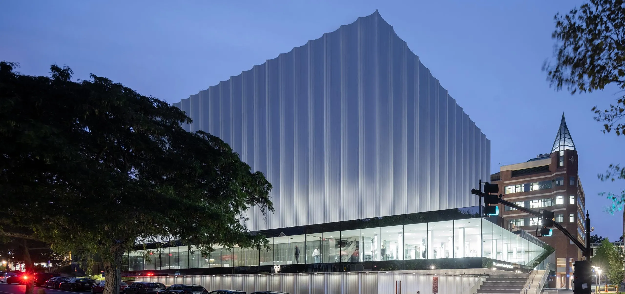 Street view of Lindemann Performing Arts Center