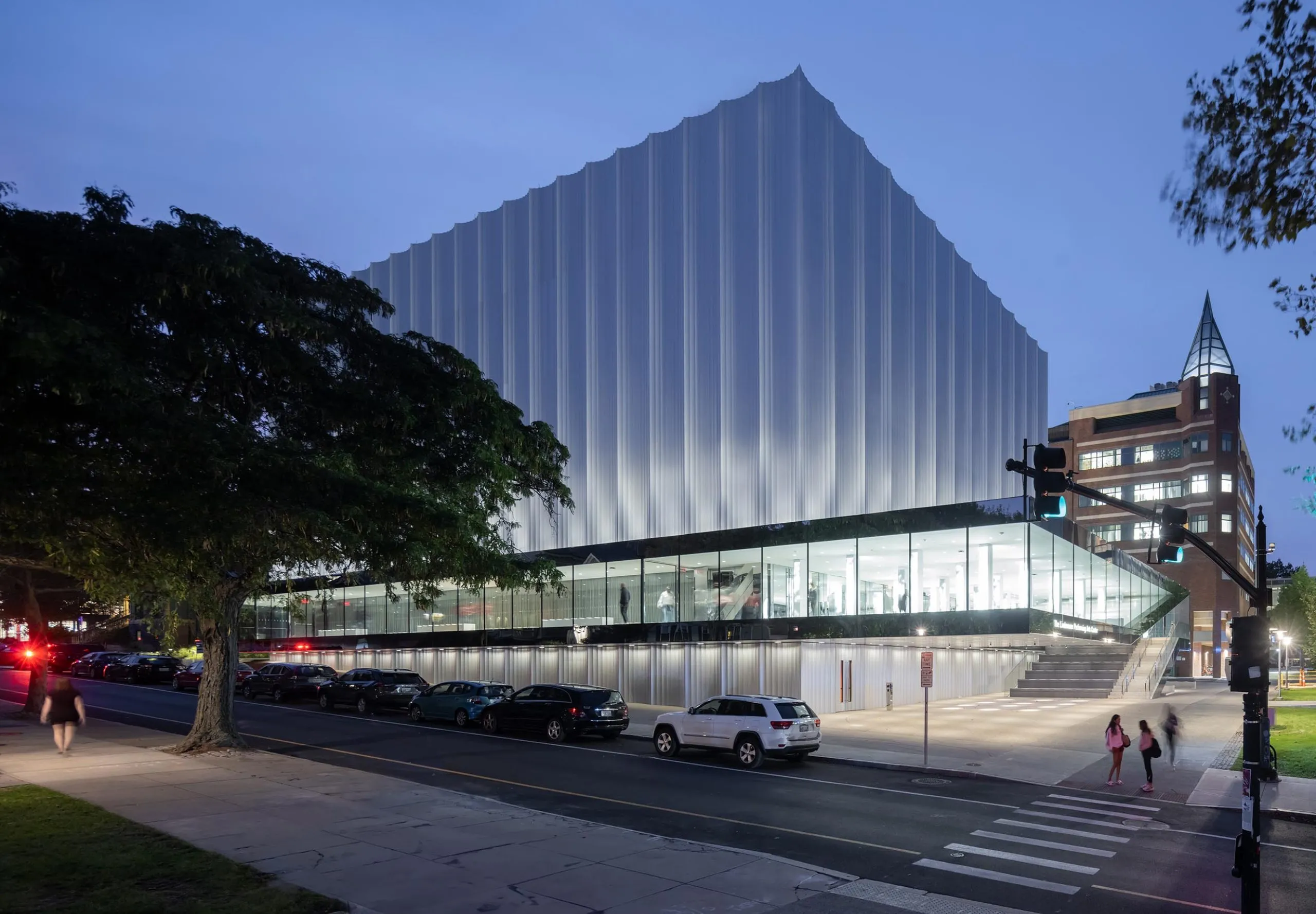 Street view of Lindemann Performing Arts Center