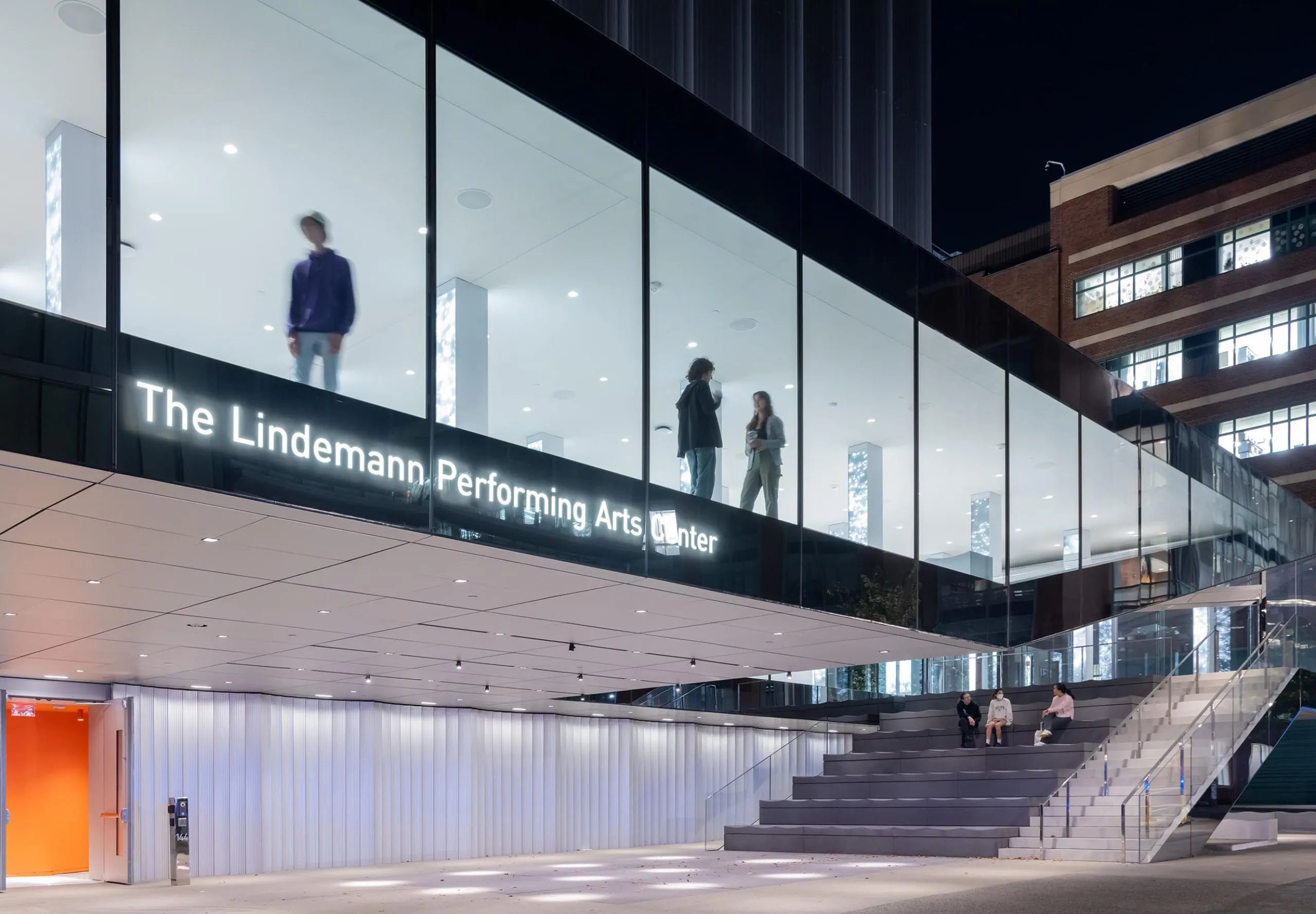 Exterior of Lindemann Performing Arts Center