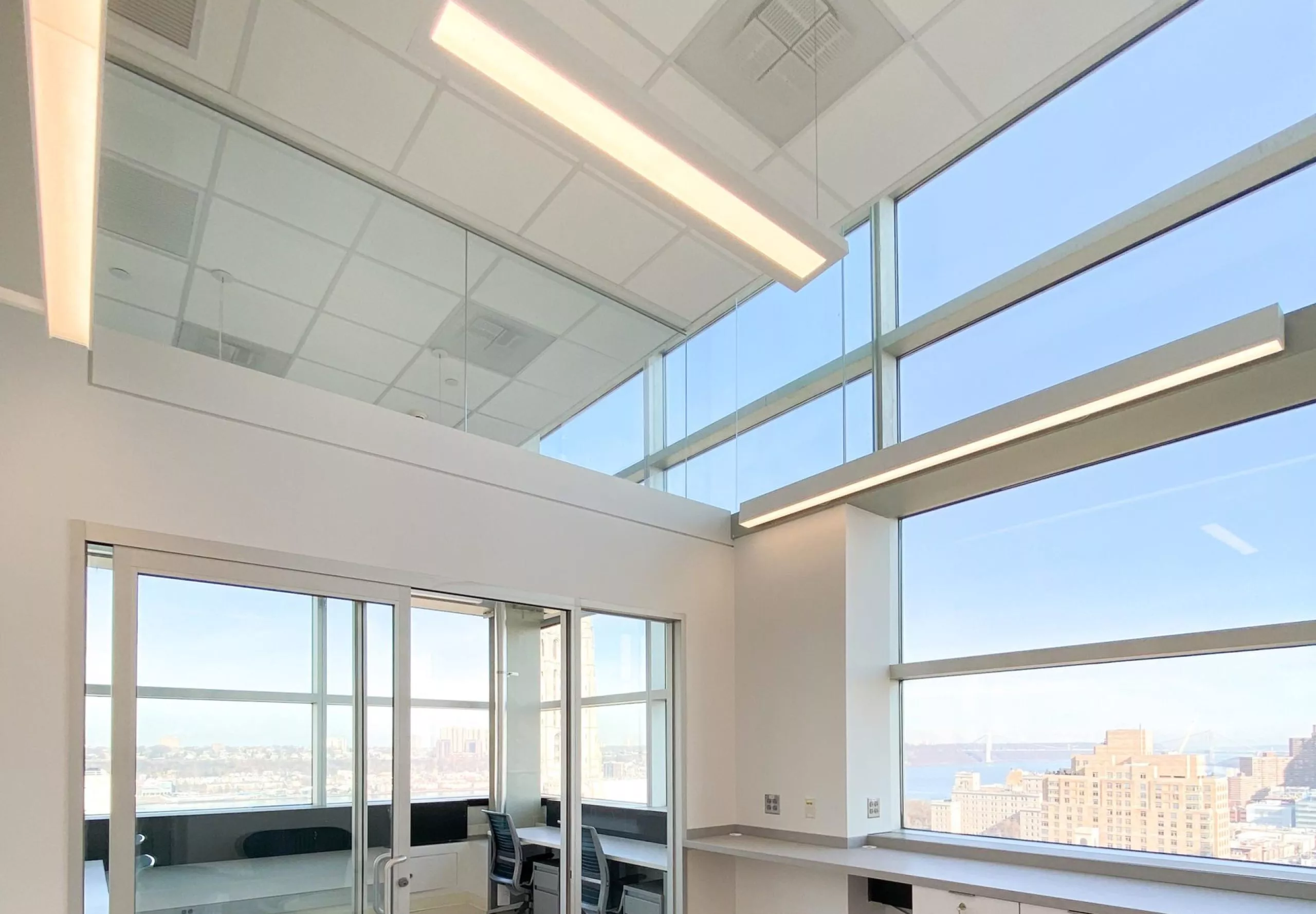 Communal sitting and working area at Andolfatto Lab