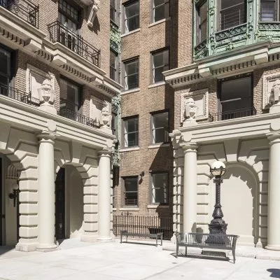 Entryway of historic Bancroft Hall