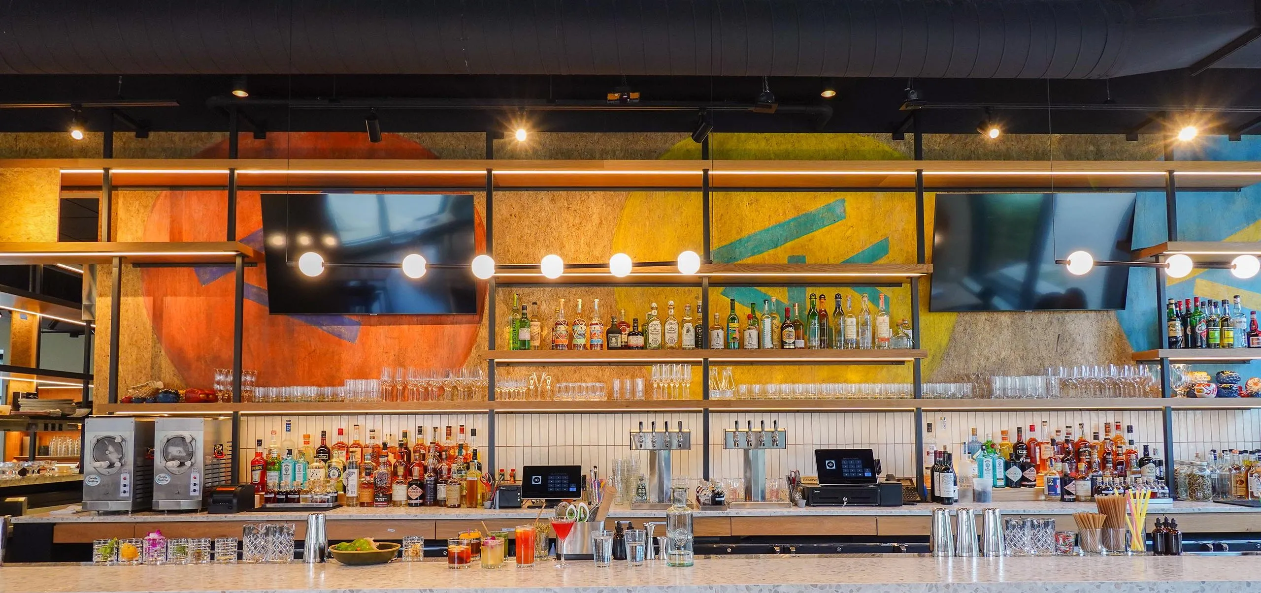 Interior view of the bar at The Eastern Standard