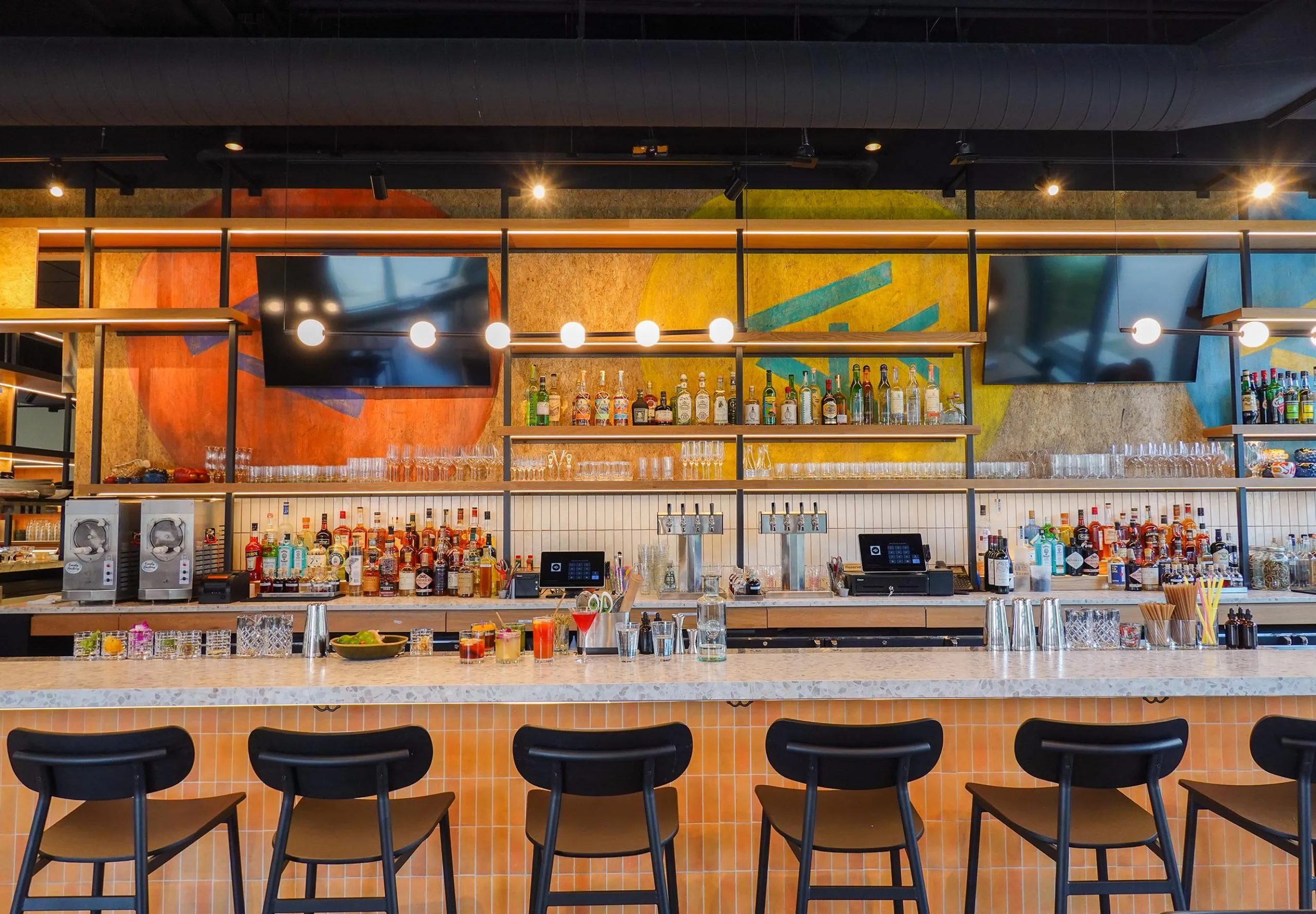 Interior view of the bar at The Eastern Standard