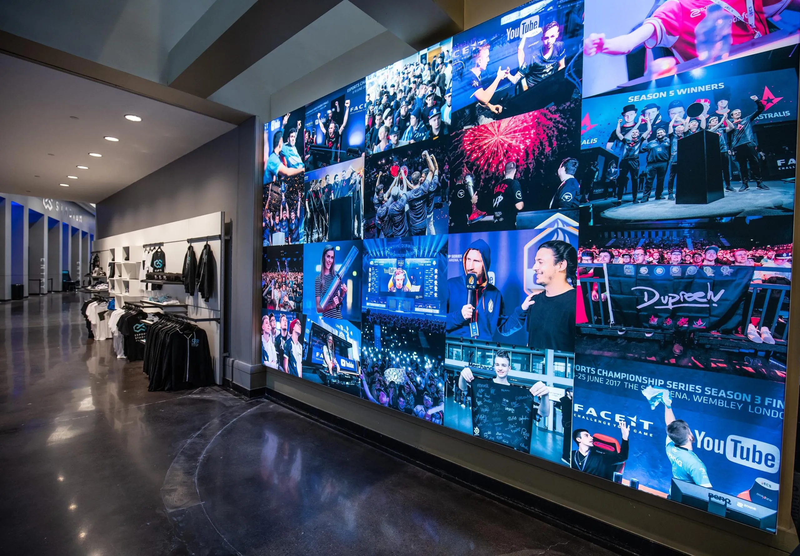 big screen and retail shot at Crypto.com Arena