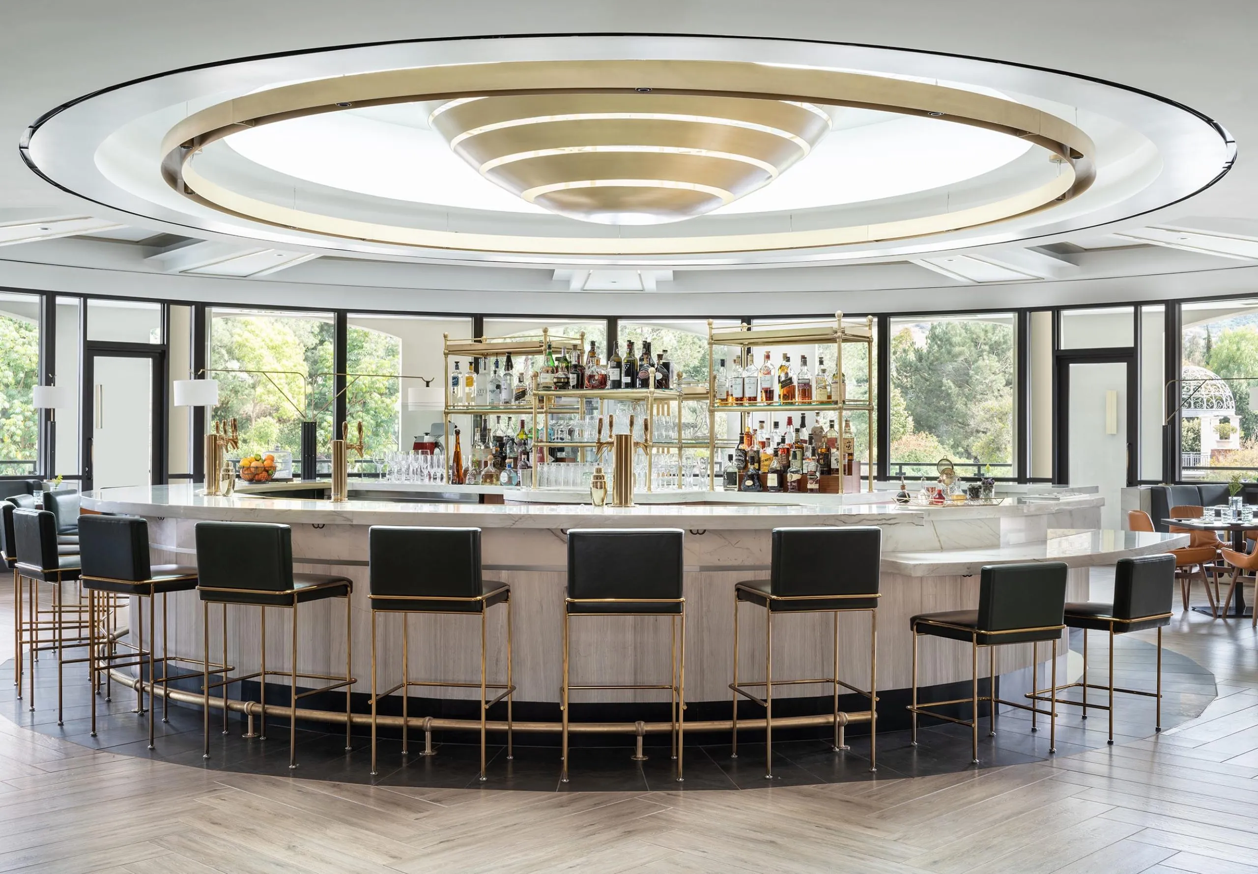 Interior view of the bar at the Four Seasons Hotel Westlake Village