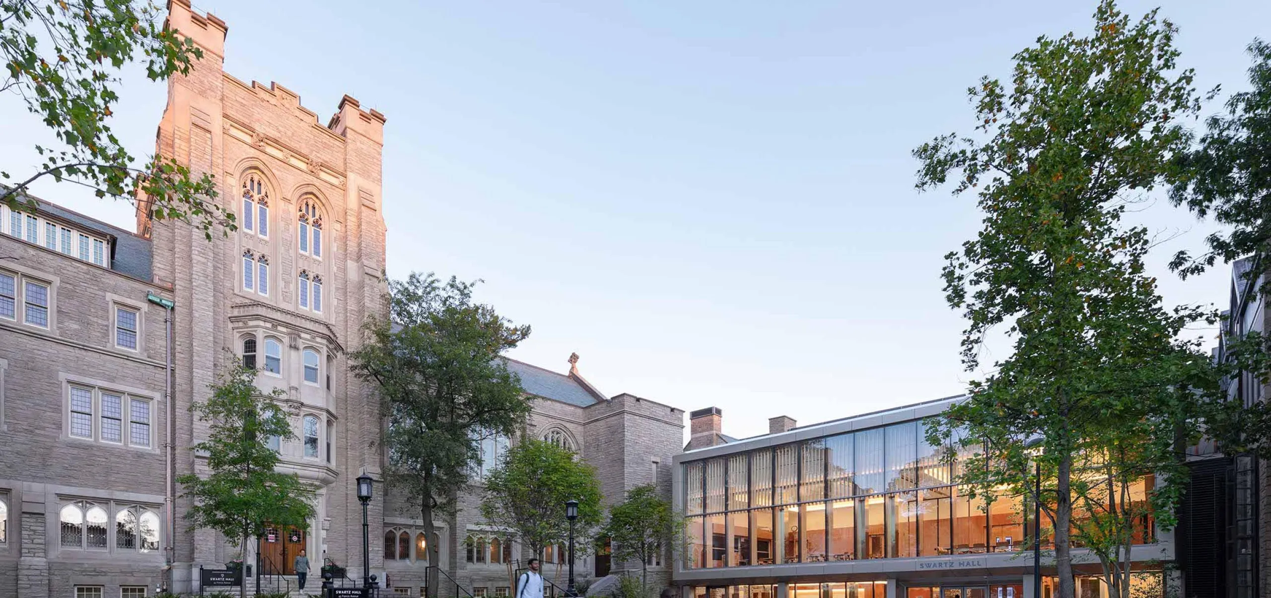 Walkway in front of Harvard Divinity School – Swartz Hall