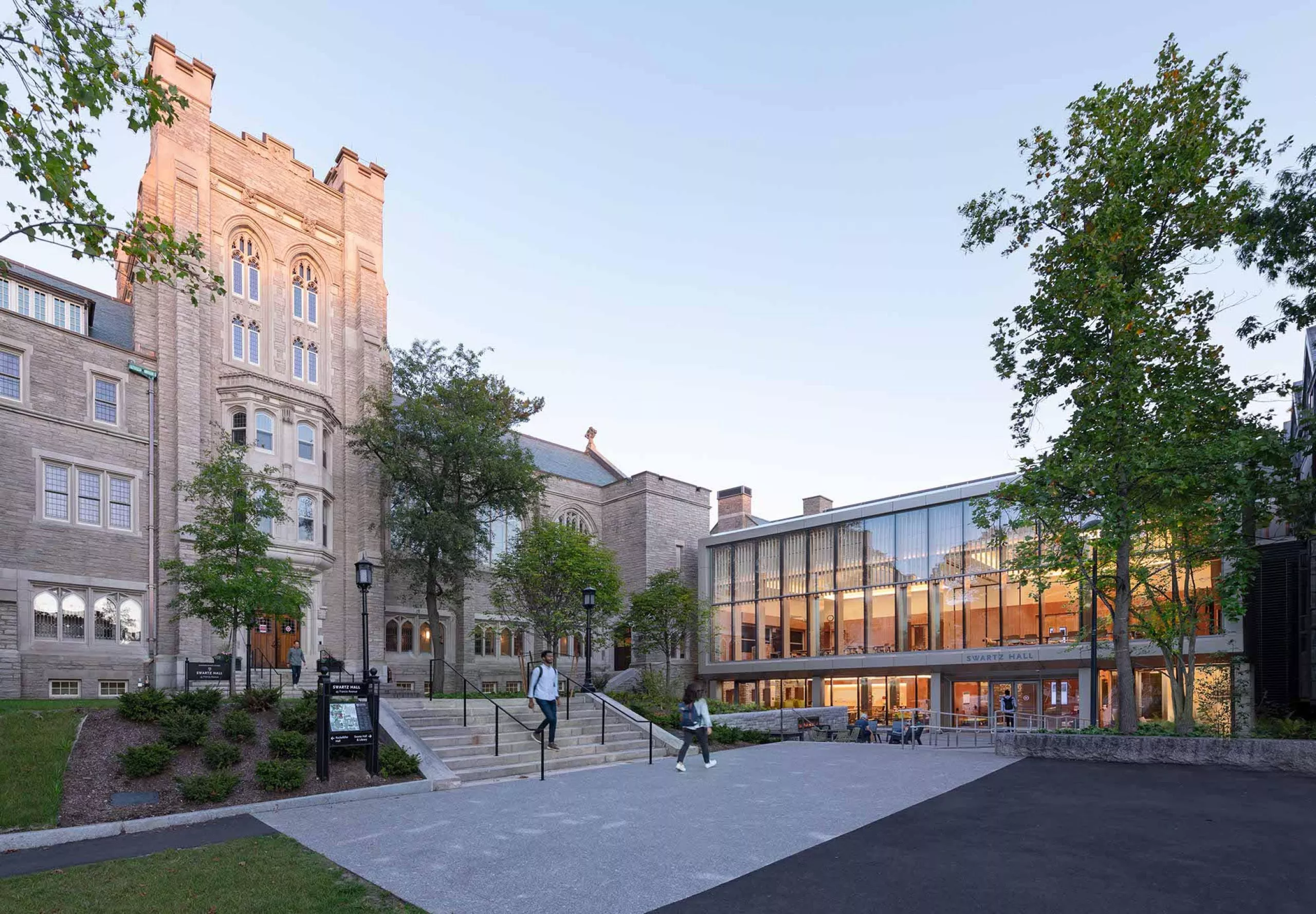 Walkway in front of Harvard Divinity School – Swartz Hall