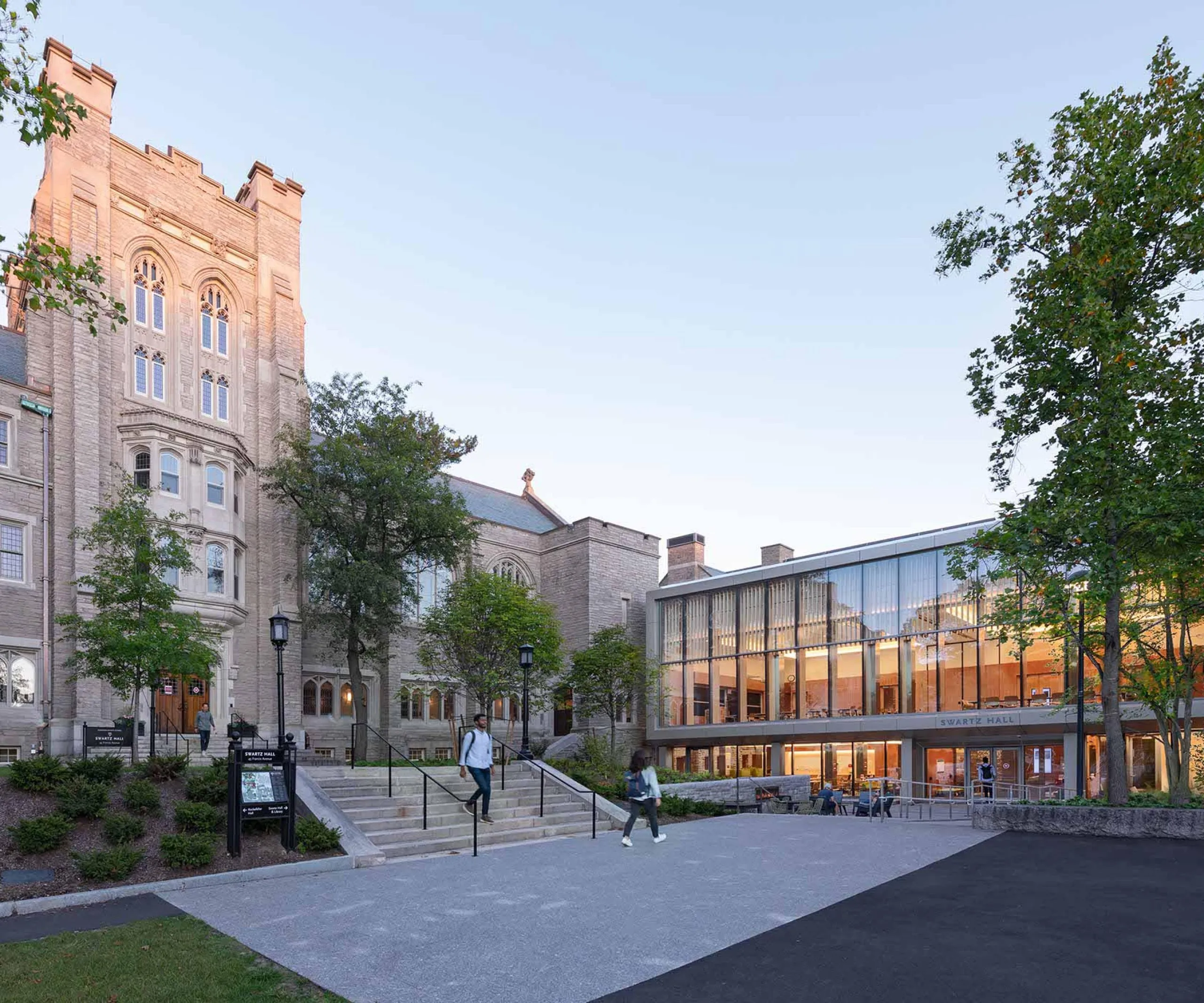 Walkway in front of Harvard Divinity School – Swartz Hall