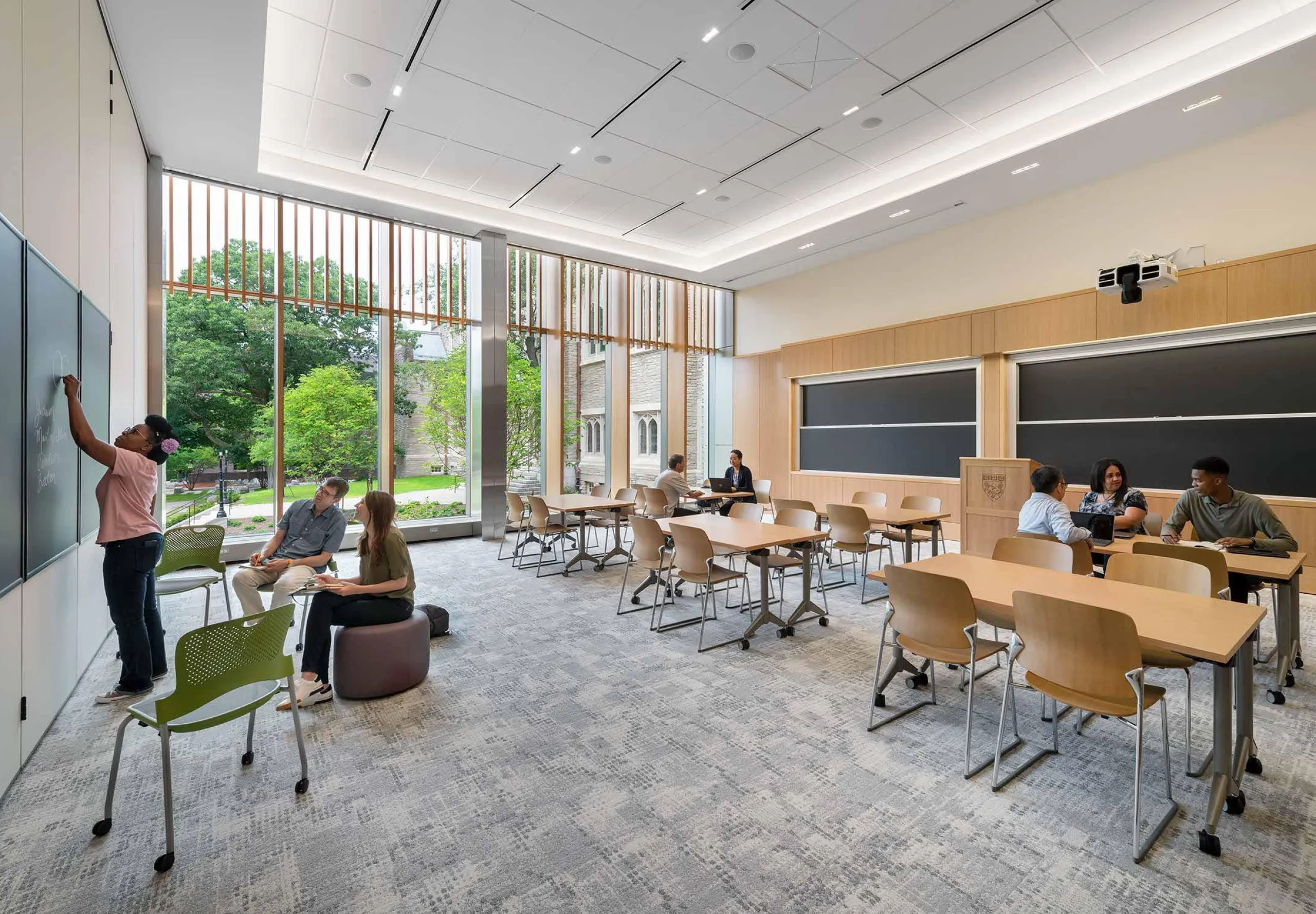 Classroom inside Harvard Divinity School – Swartz Hall