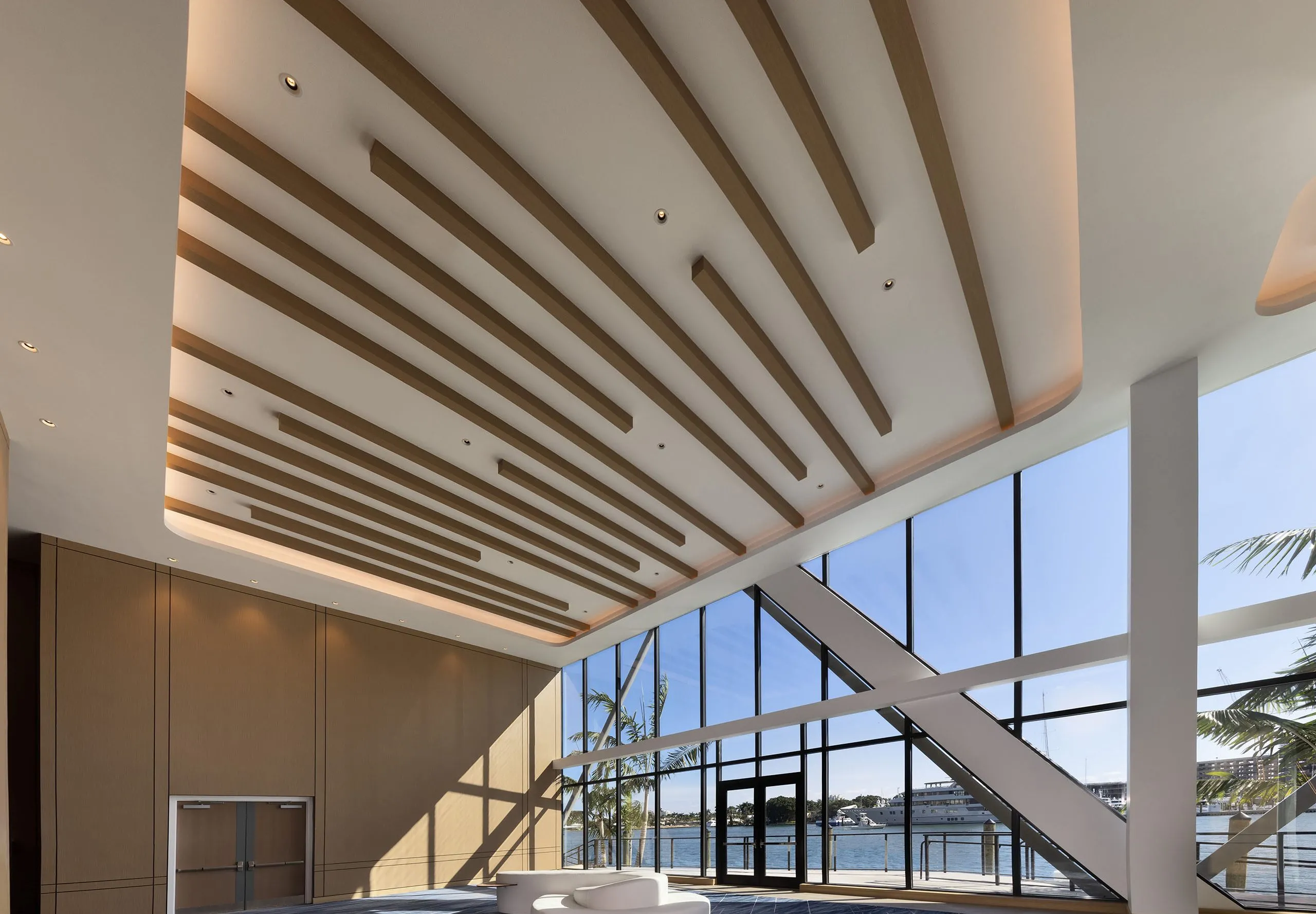 Interior view of a conference room at the Hilton Fort Lauderdale Marina Event Center