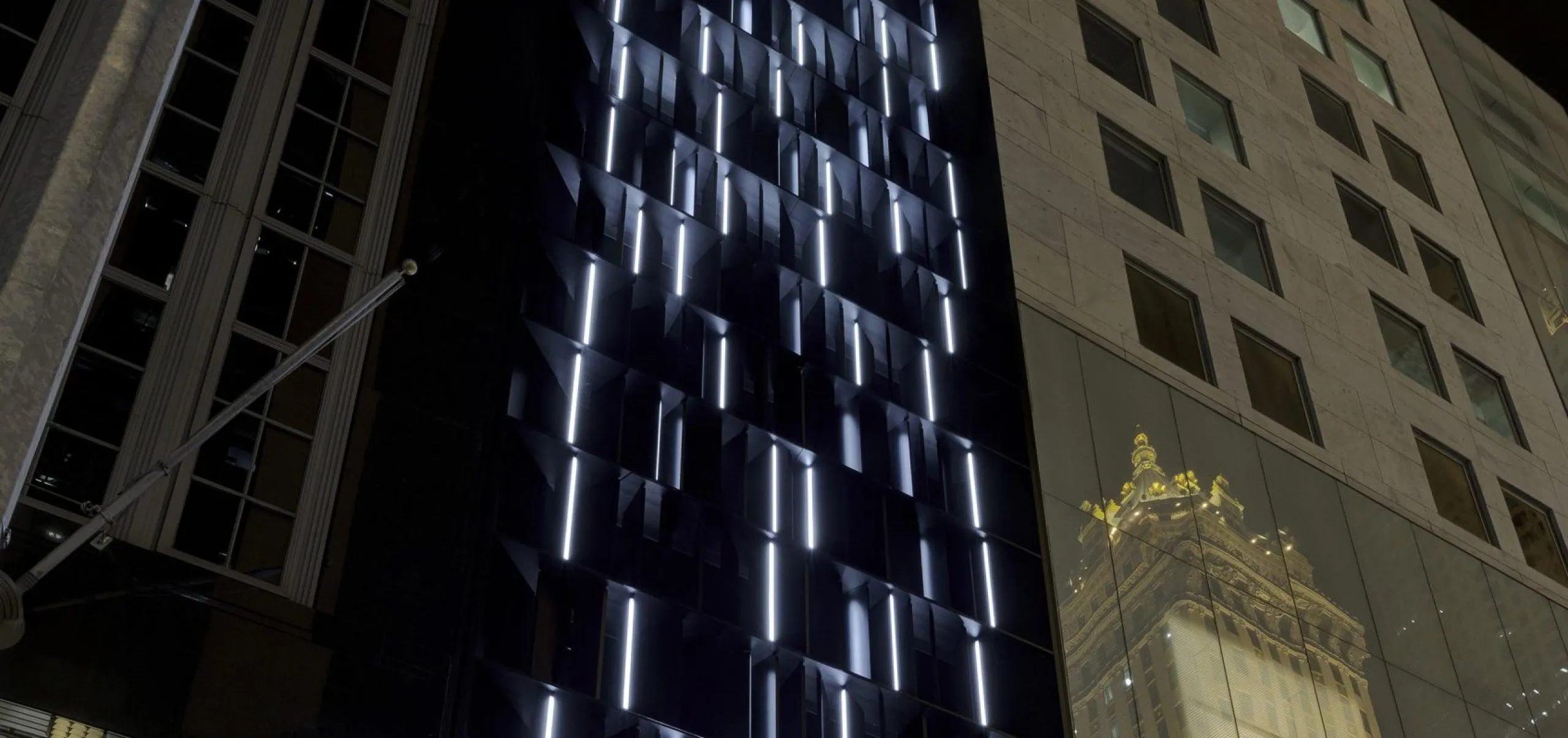 exterior building view of Humbolt at night