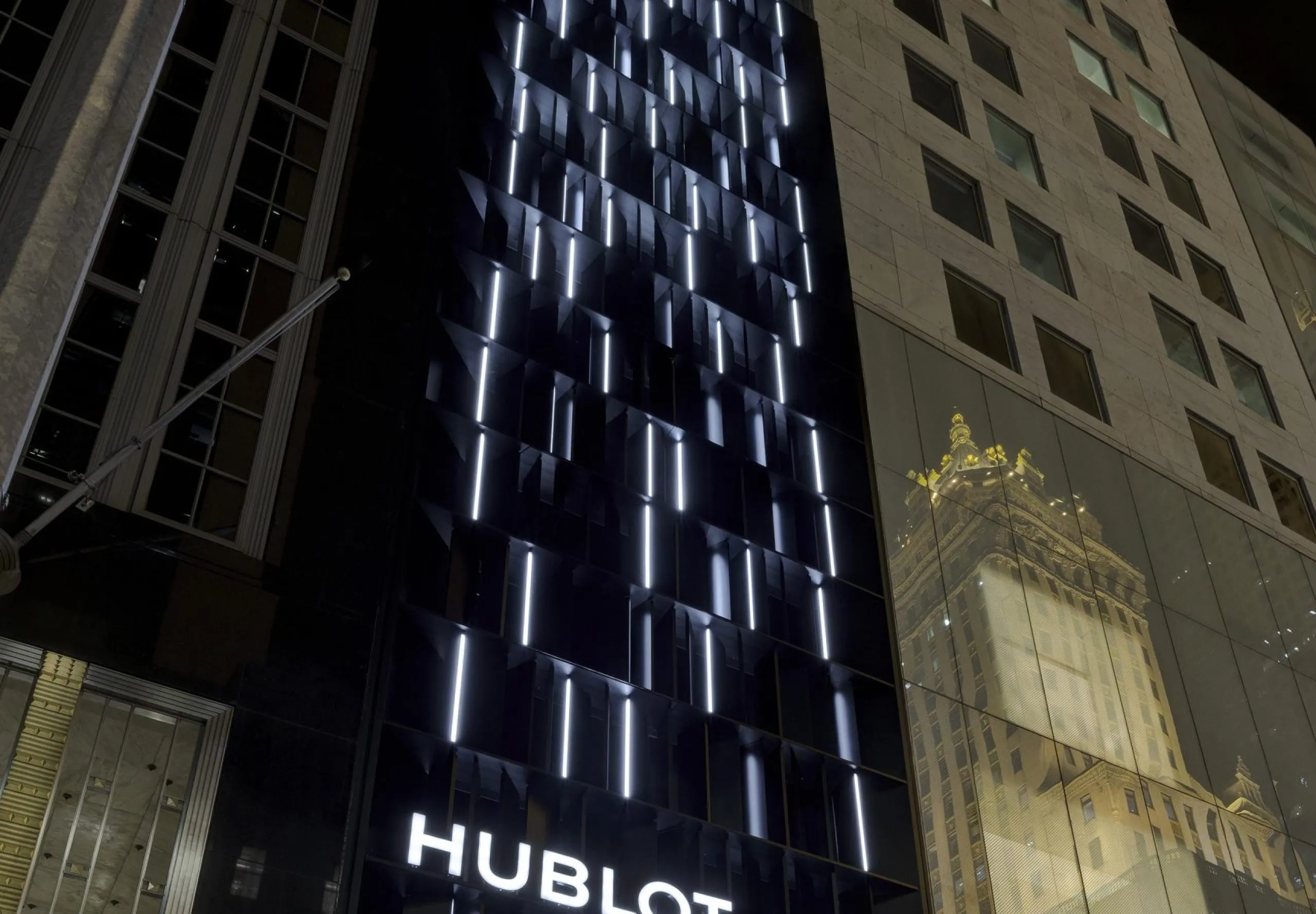 exterior building view of Humbolt at night