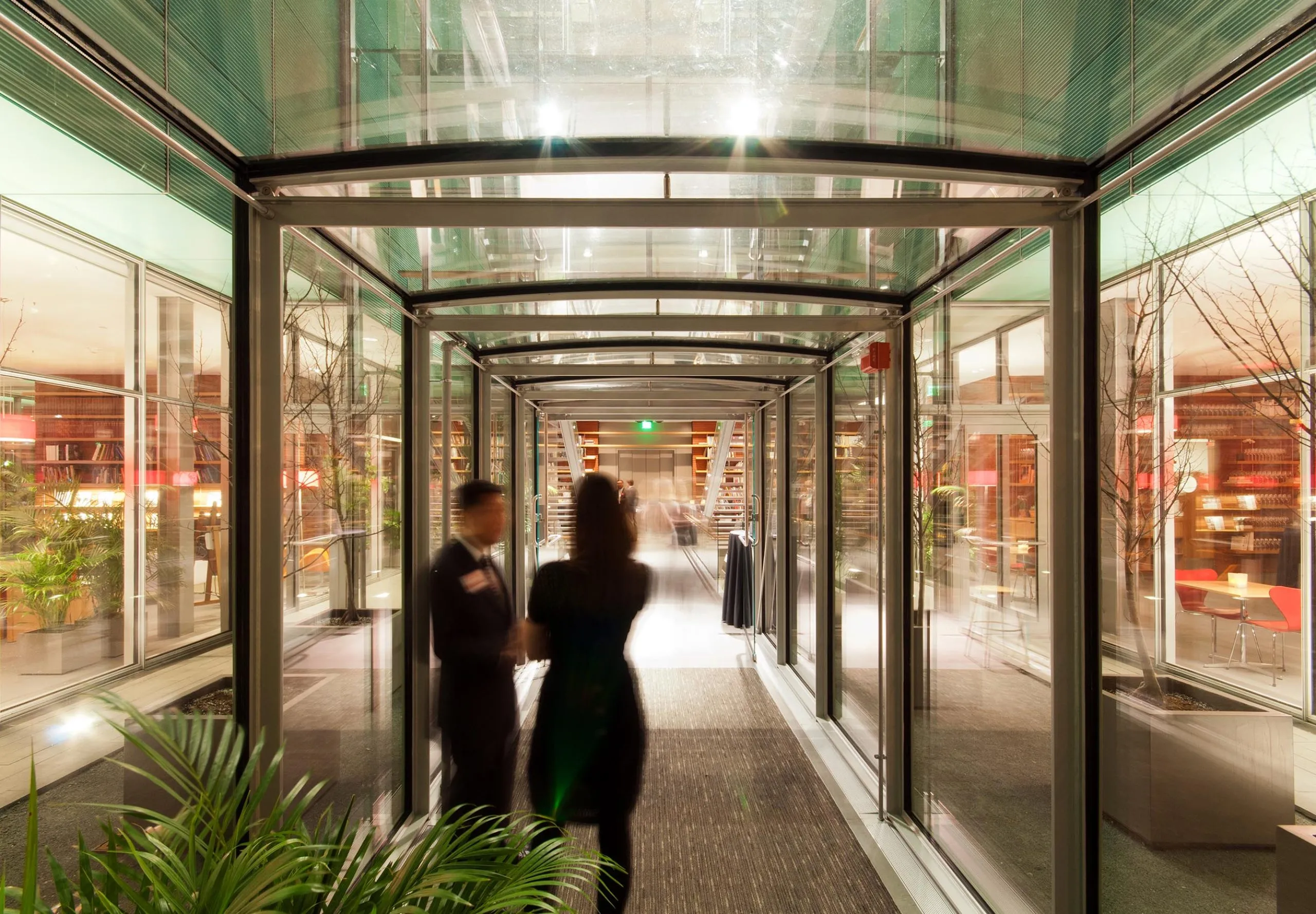 Glass hallway at Isabella Stewart Gardner Museum