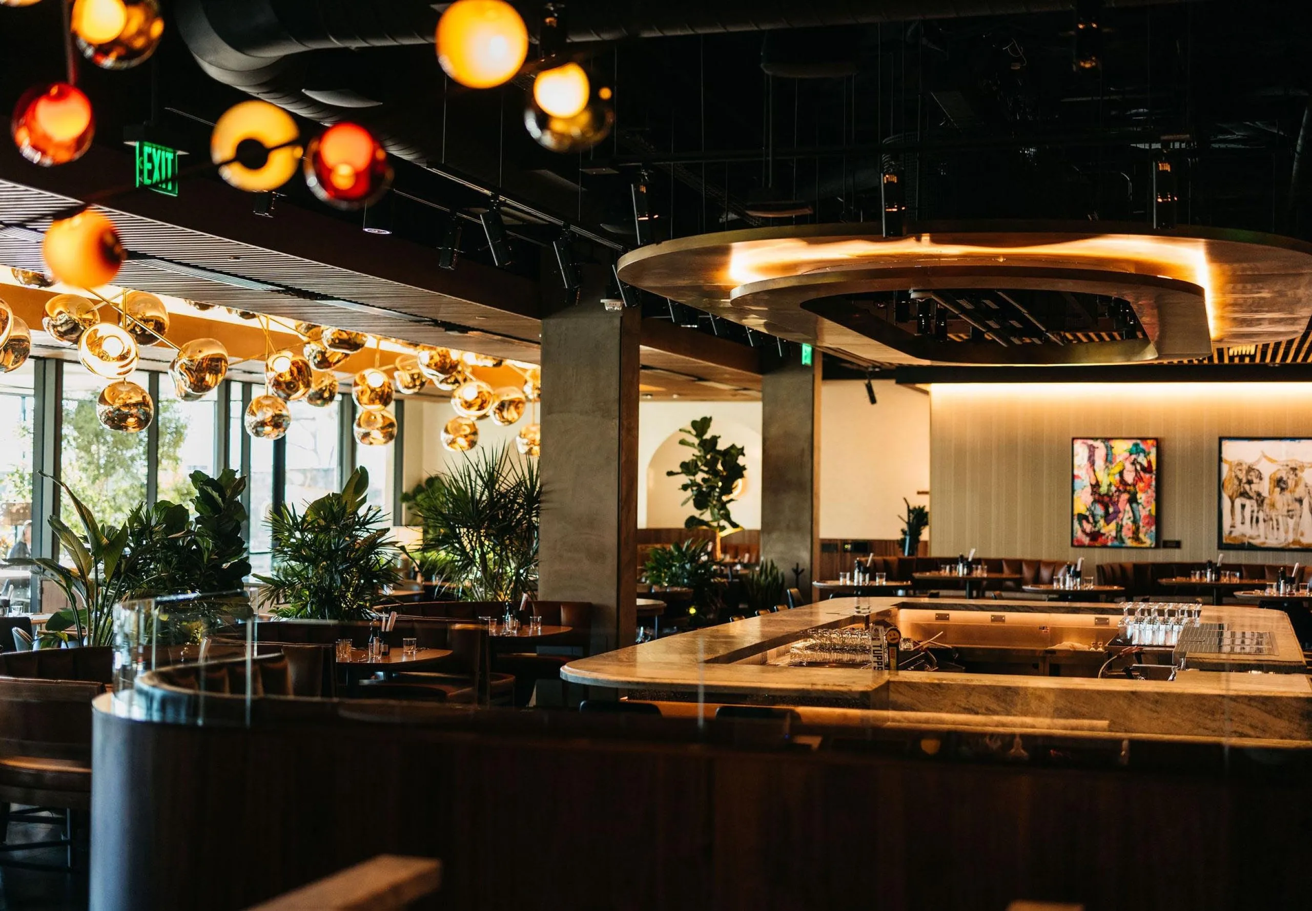 Interior view of the dining at Joey Restaurants