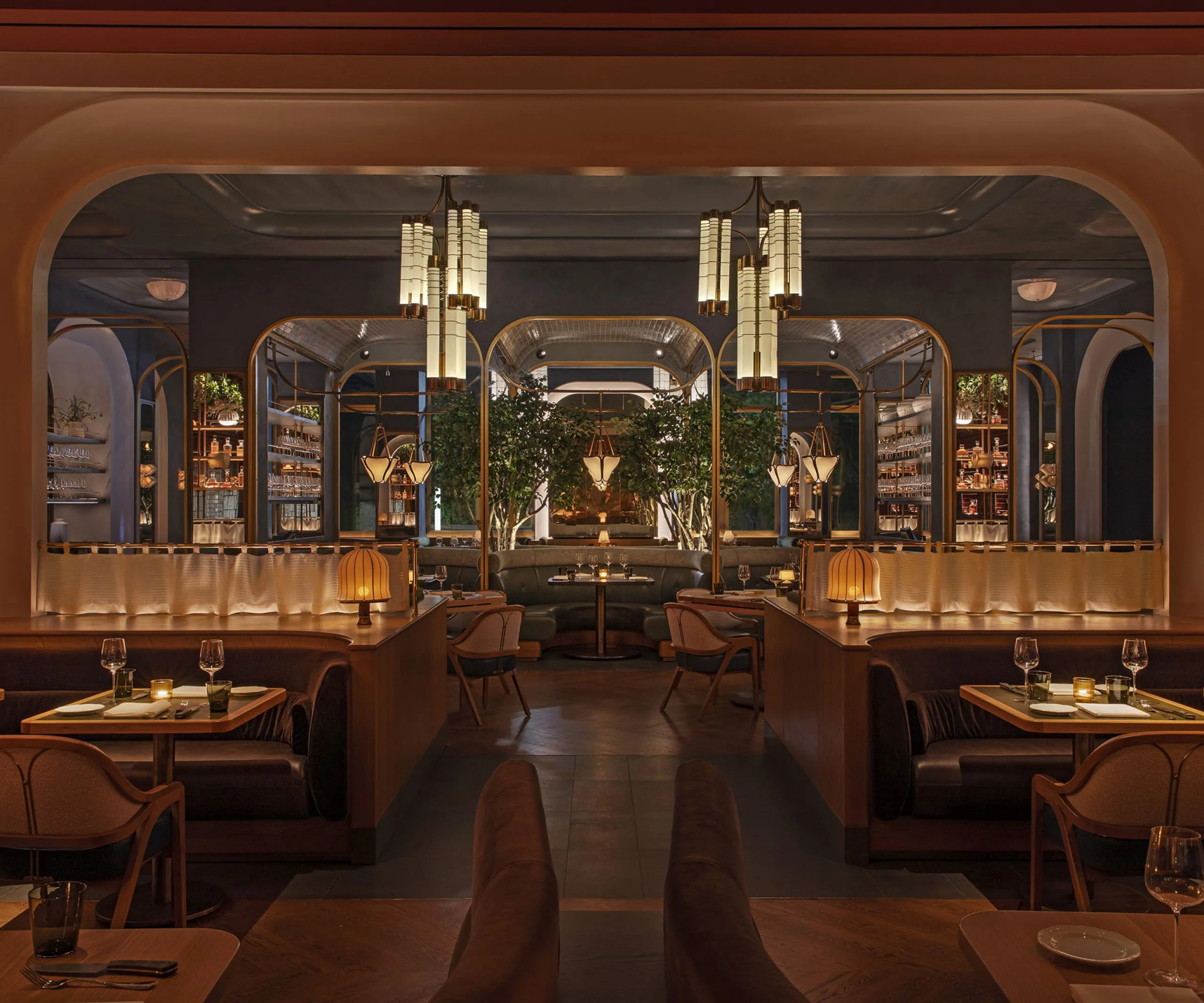 Interior view of the dining room at JW Marriott Essex House