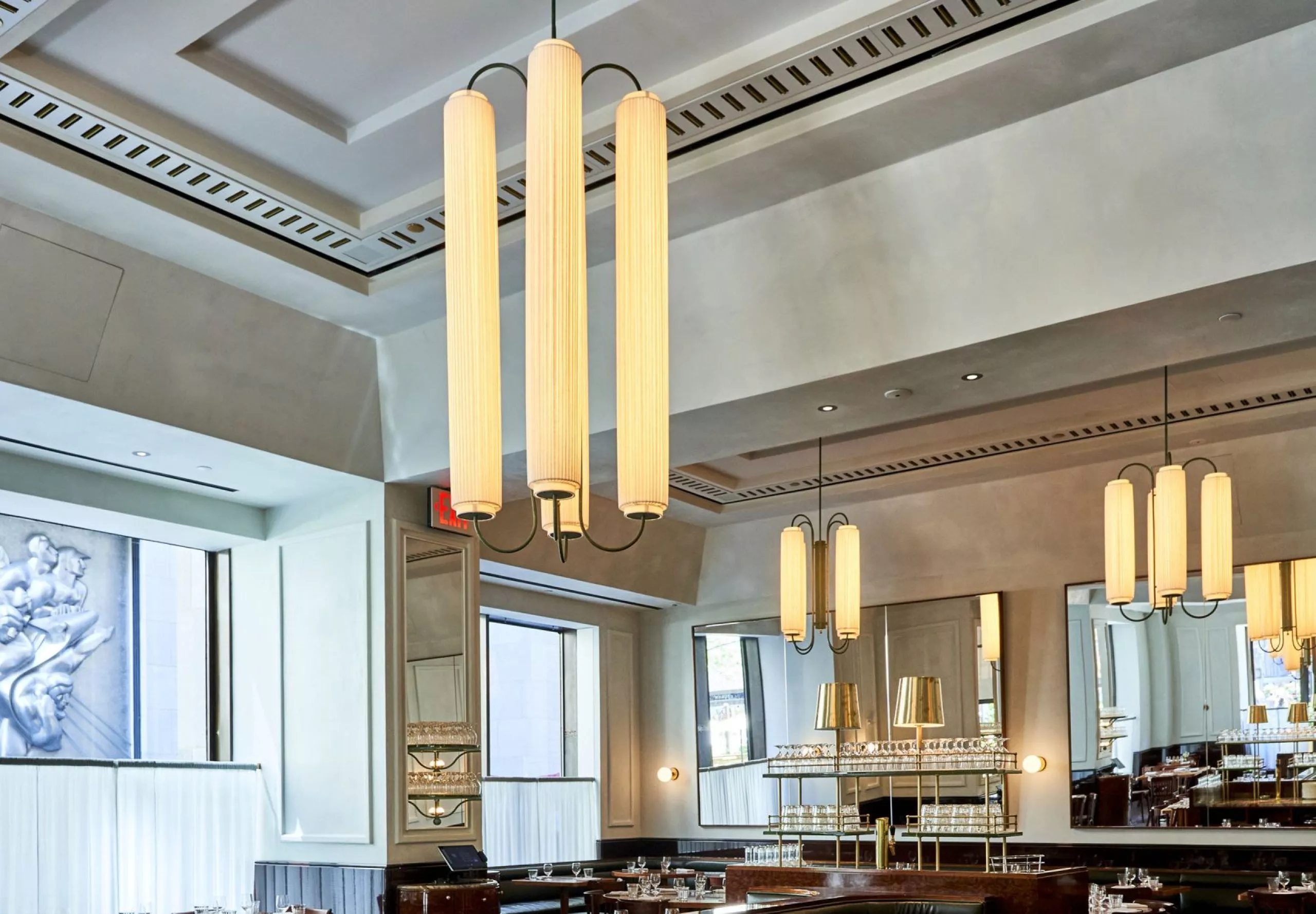 Interior view of the dining room at Le Rock