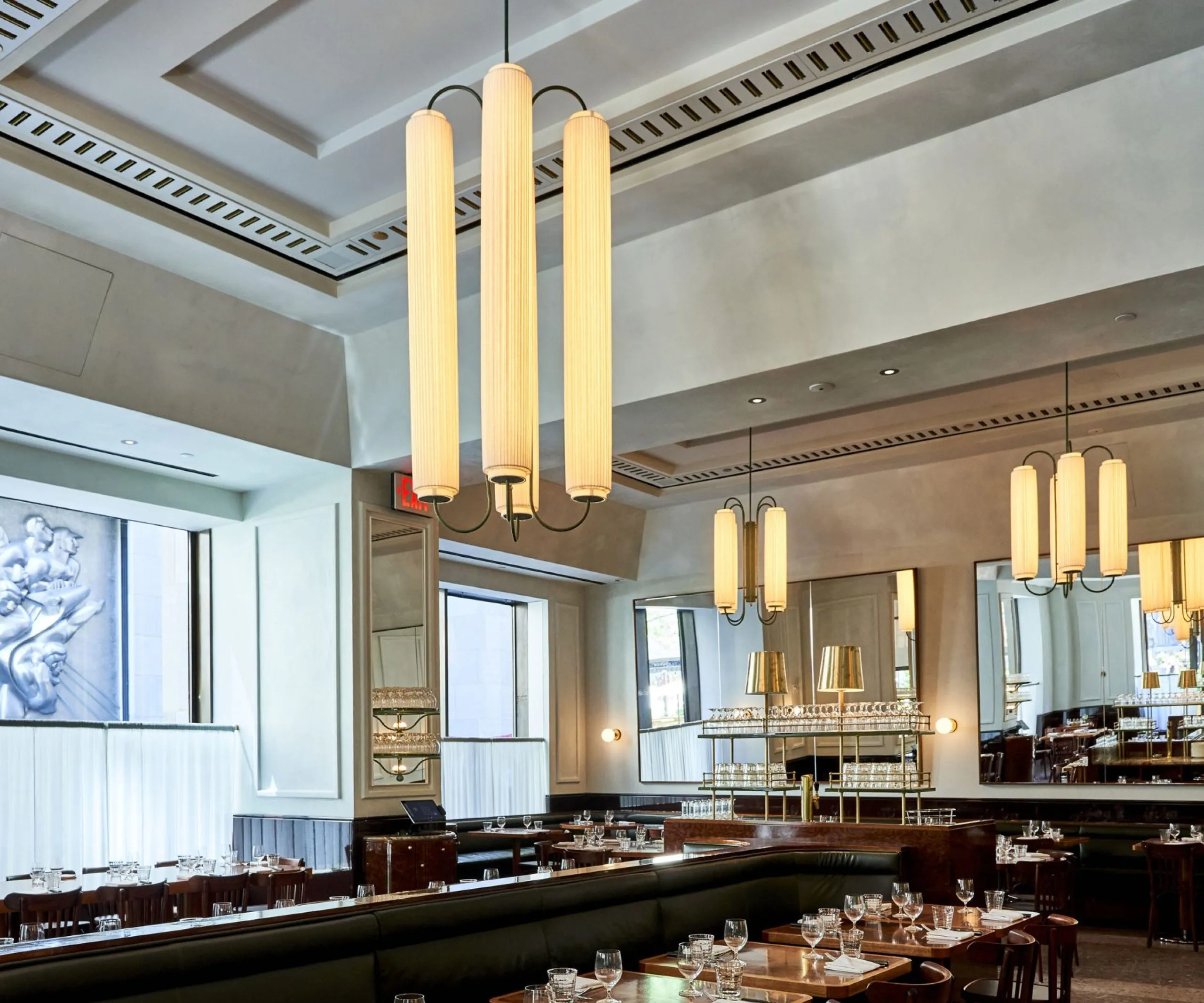 Interior view of the dining room at Le Rock