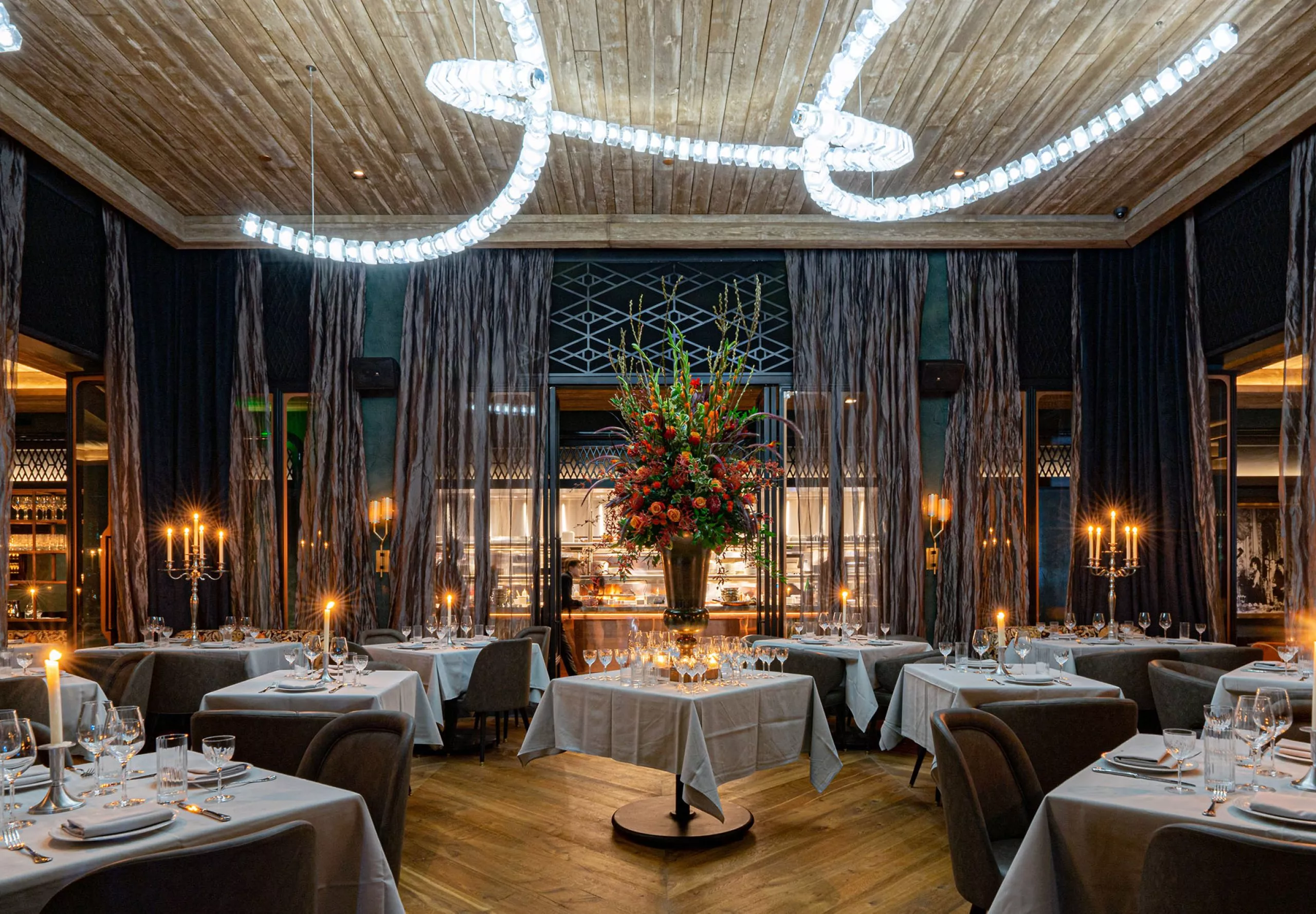 Interior view of the dining at Maple and Ash