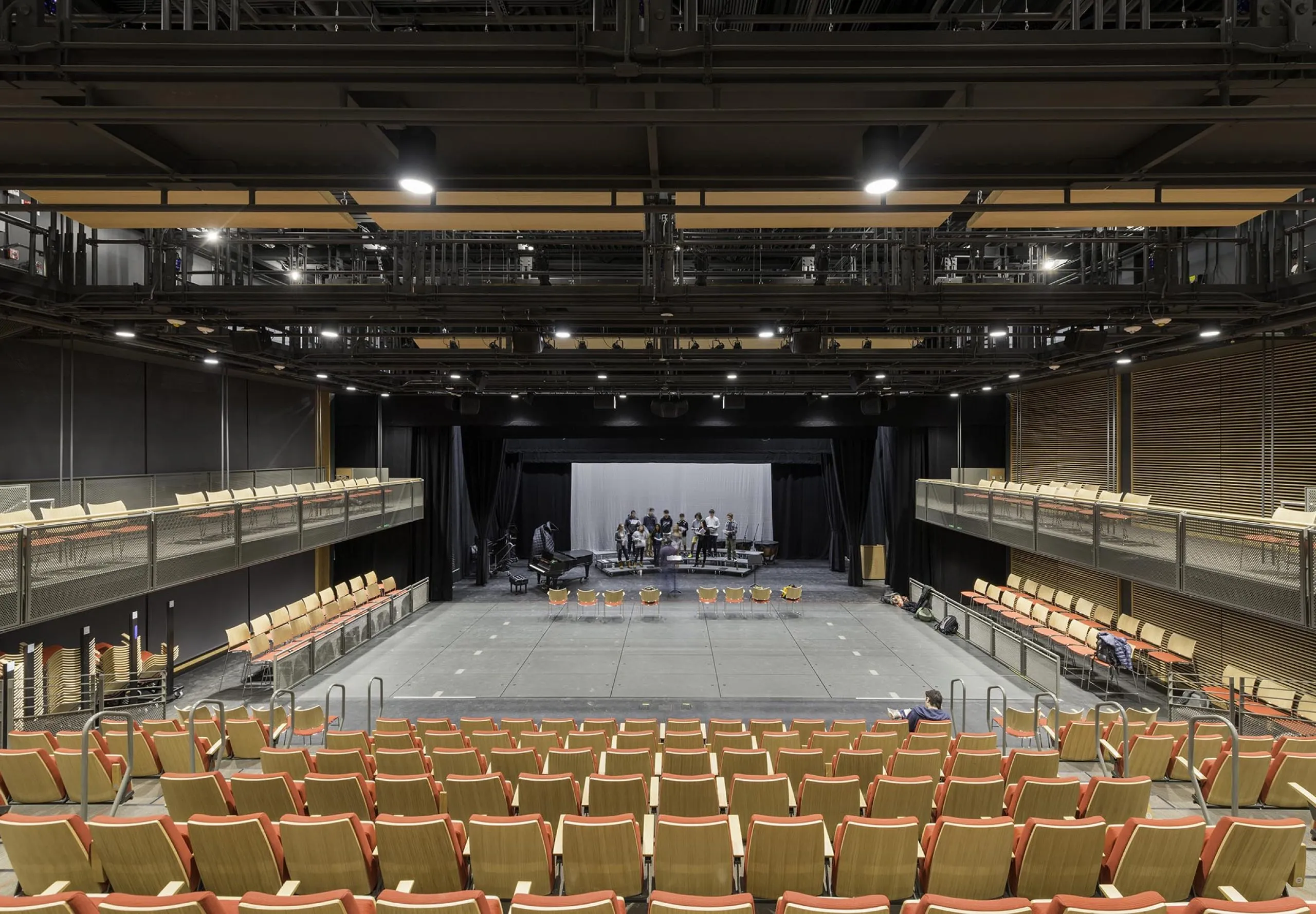 interior view of theater seating