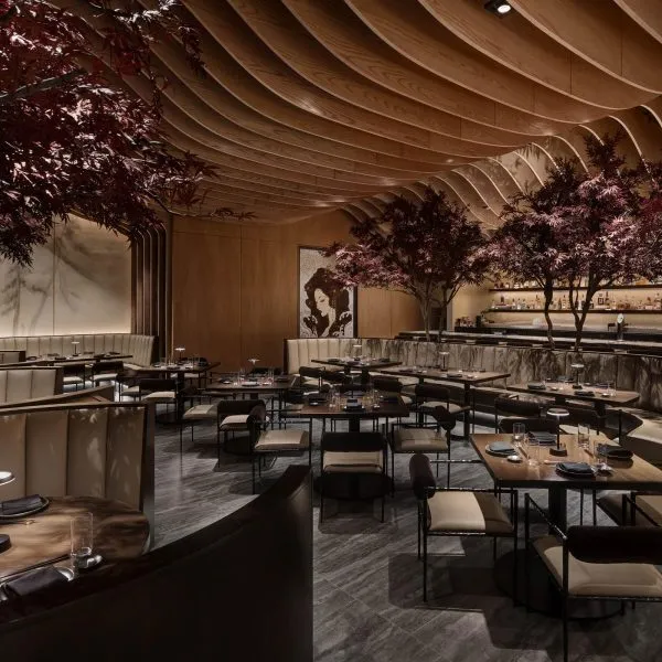 Interior view of the dining room at Nami Lake Nona