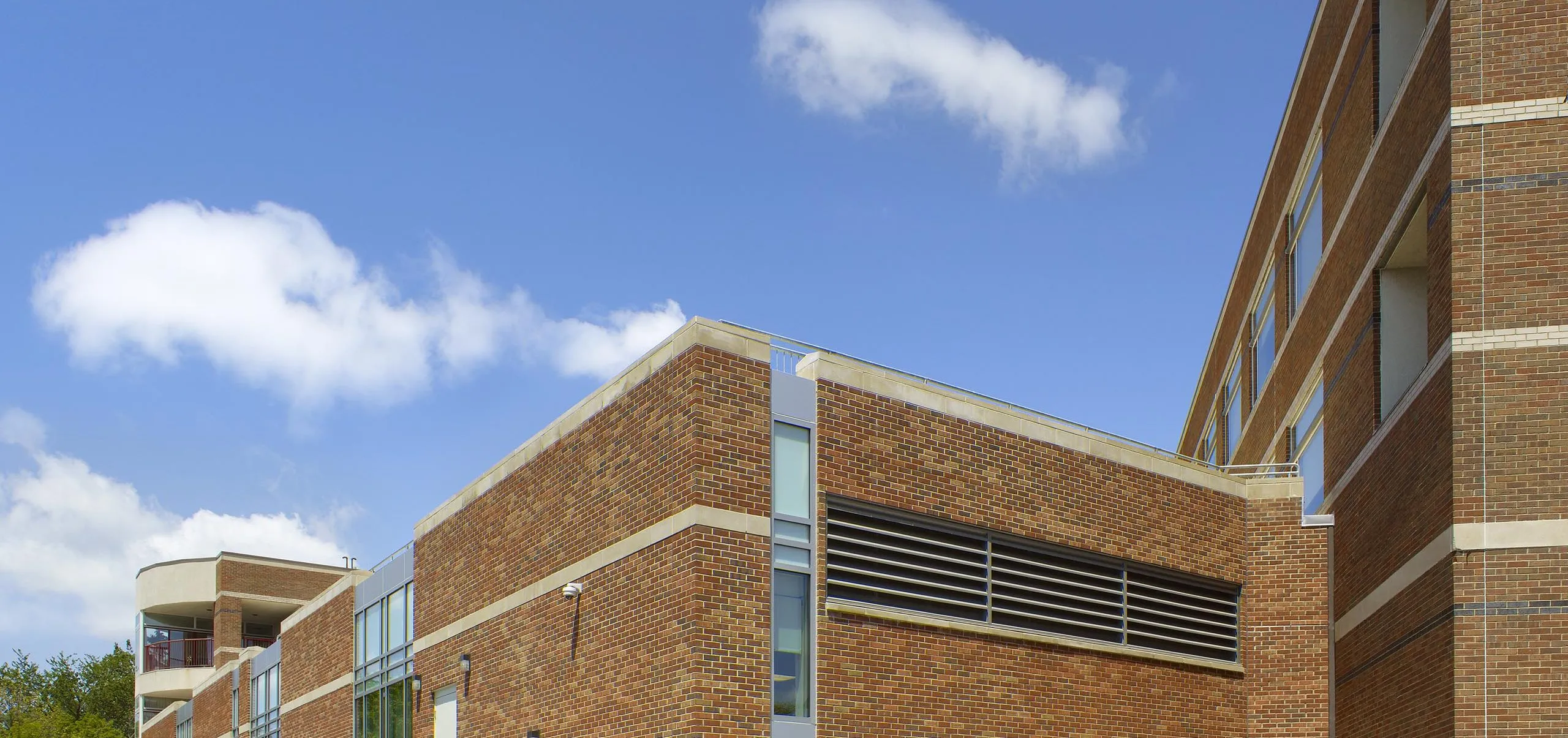 Exterior view of the New England Baptist Hospital building