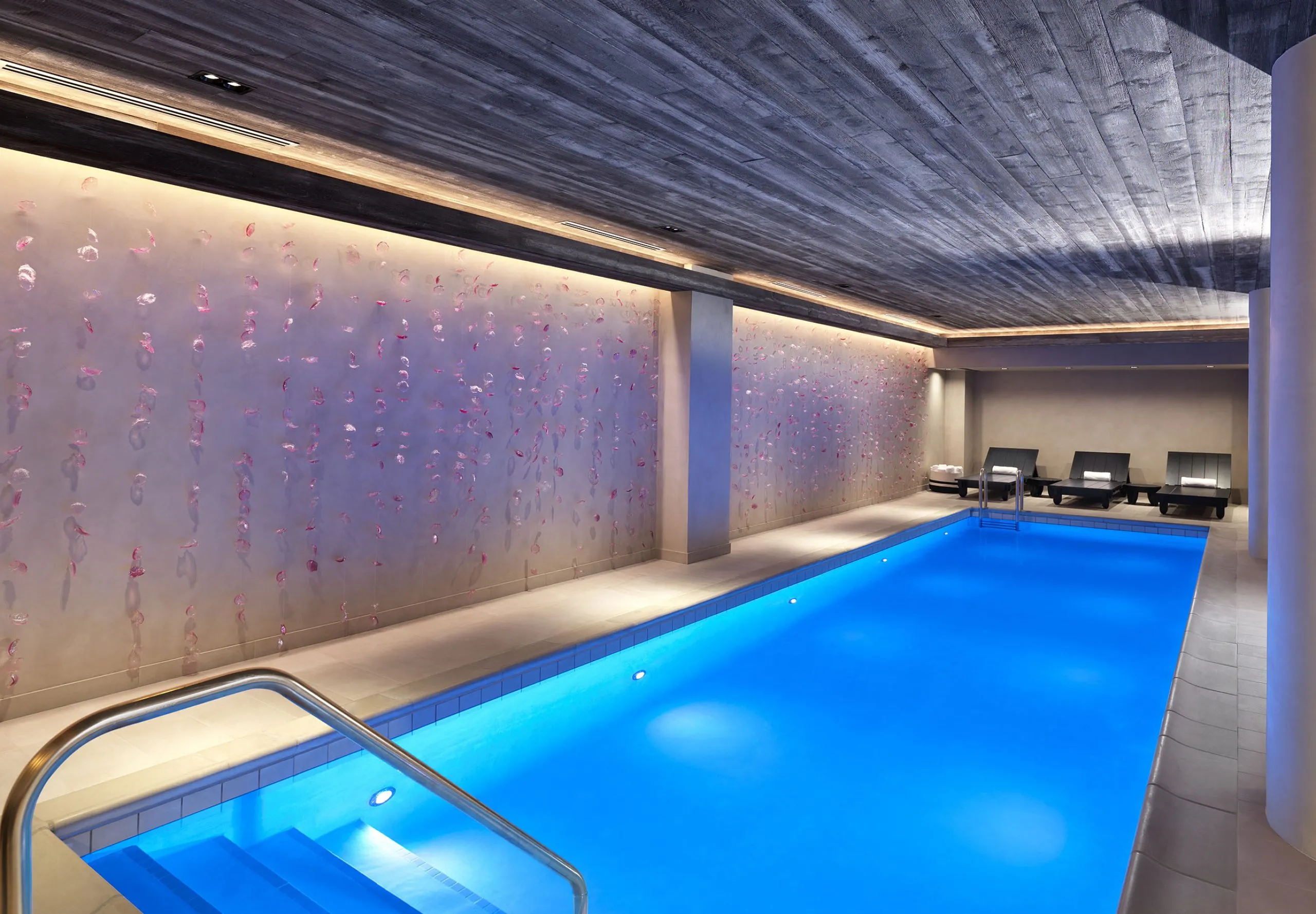 Interior view of the pool at Nobu Hotel Palo Alto